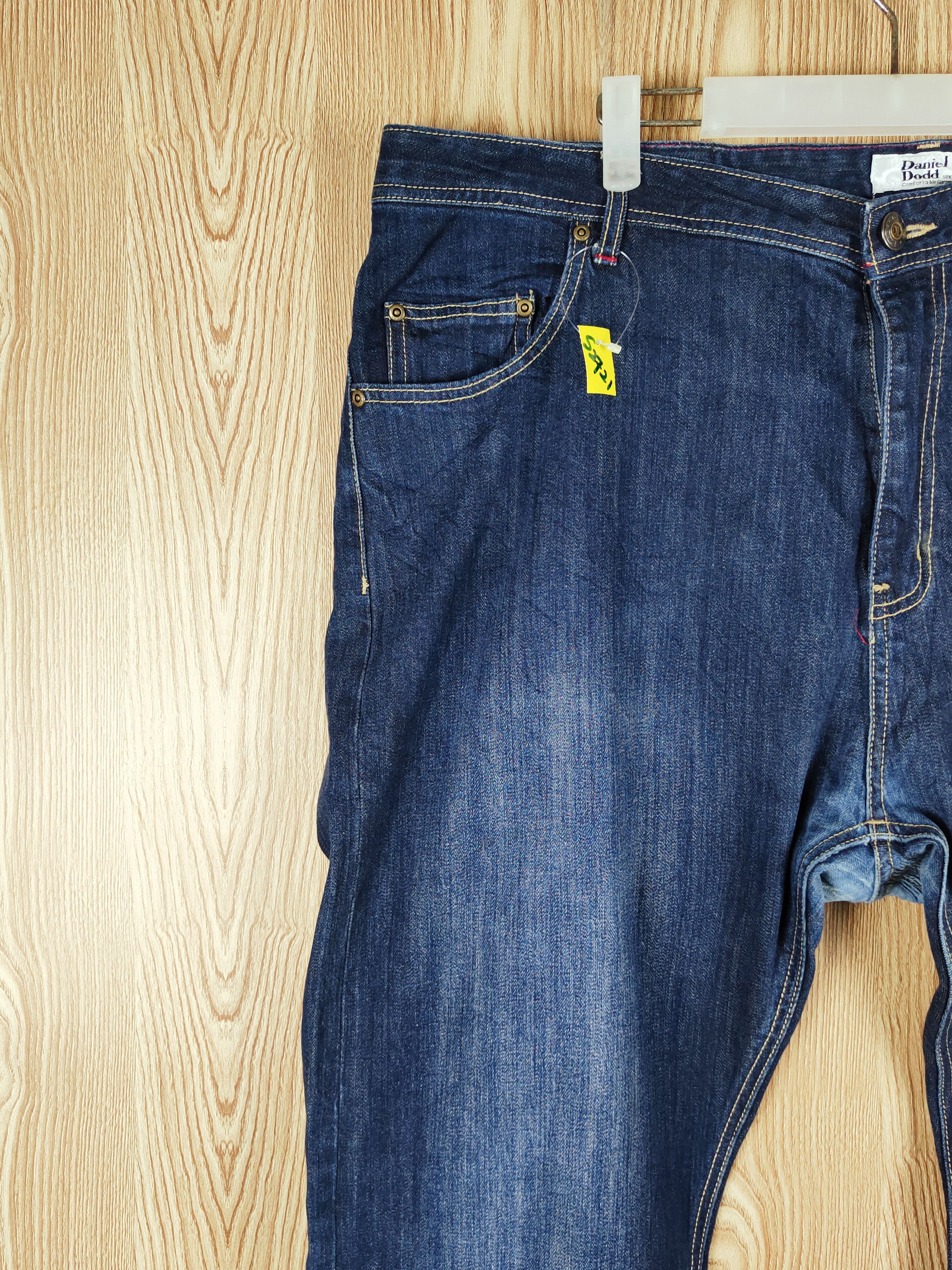 Japanese Brand Daniel Dodd selvedge distressed Ripped Jeans #S2721 Size US 44 / EU 60 - 3 Thumbnail