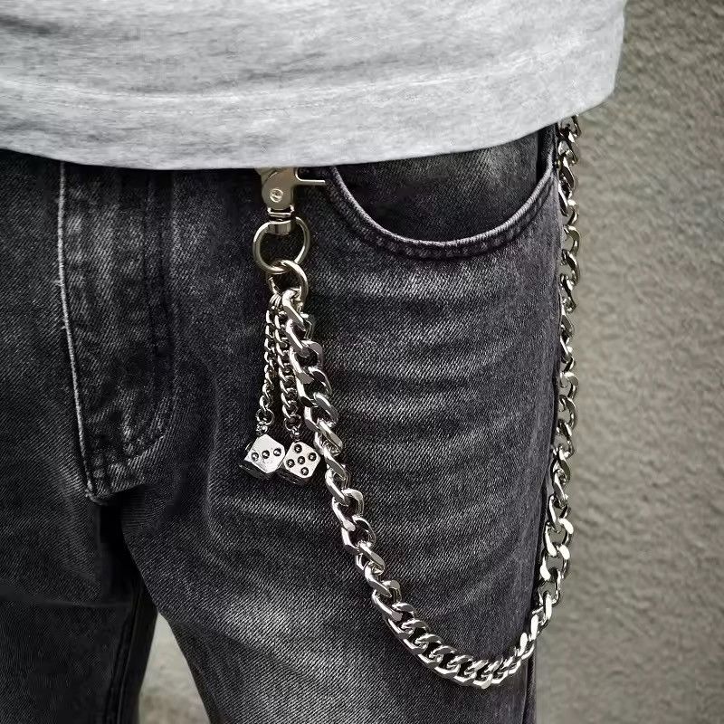 Vintage men single layer dice pants chain Size ONE SIZE - 1 Thumbnail