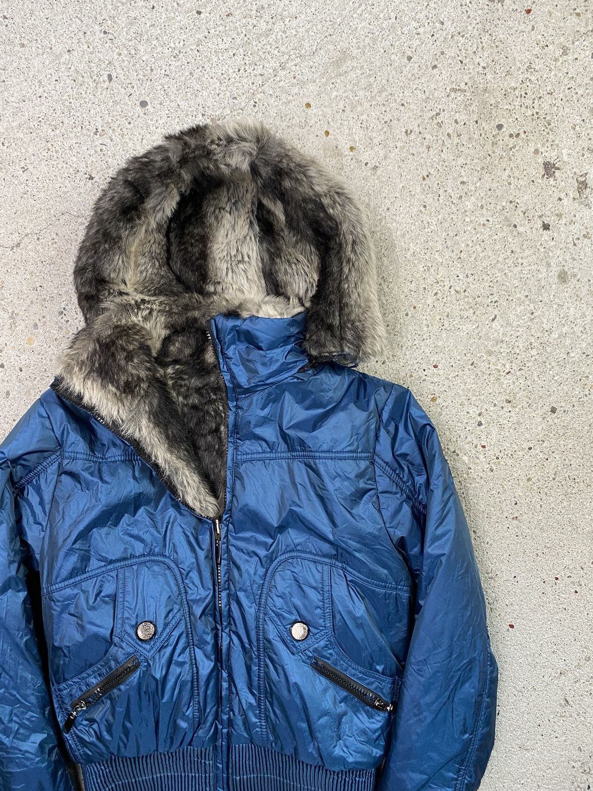 Japanese Brand Japan style bomber jacket faux fur hood vintage y2k Size S / US 4 / IT 40 - 2 Thumbnail