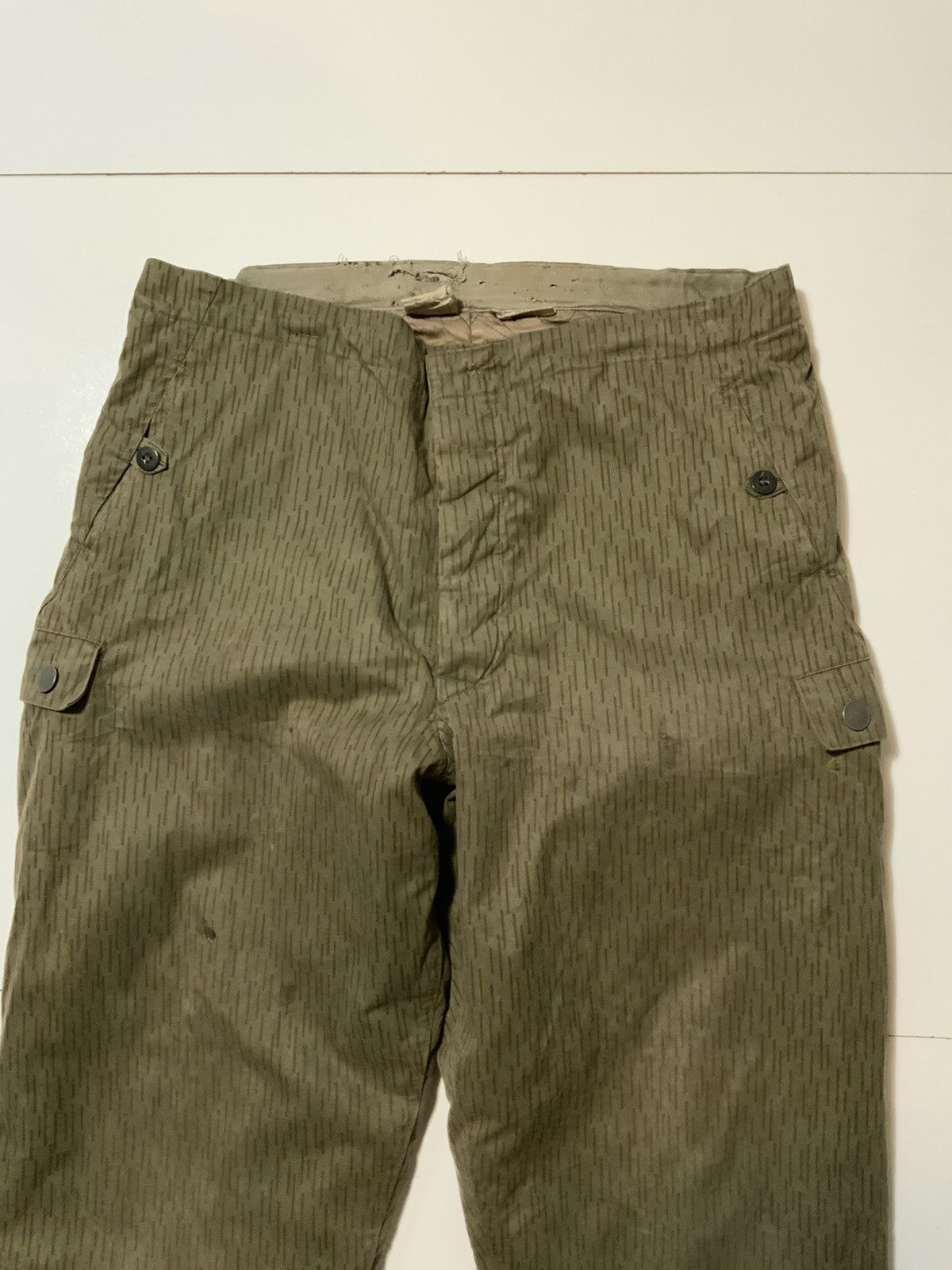 Vintage VTG East German NVA Strichtarn Rain Drop Camouflage Pants Size US 40 / EU 56 - 7 Thumbnail
