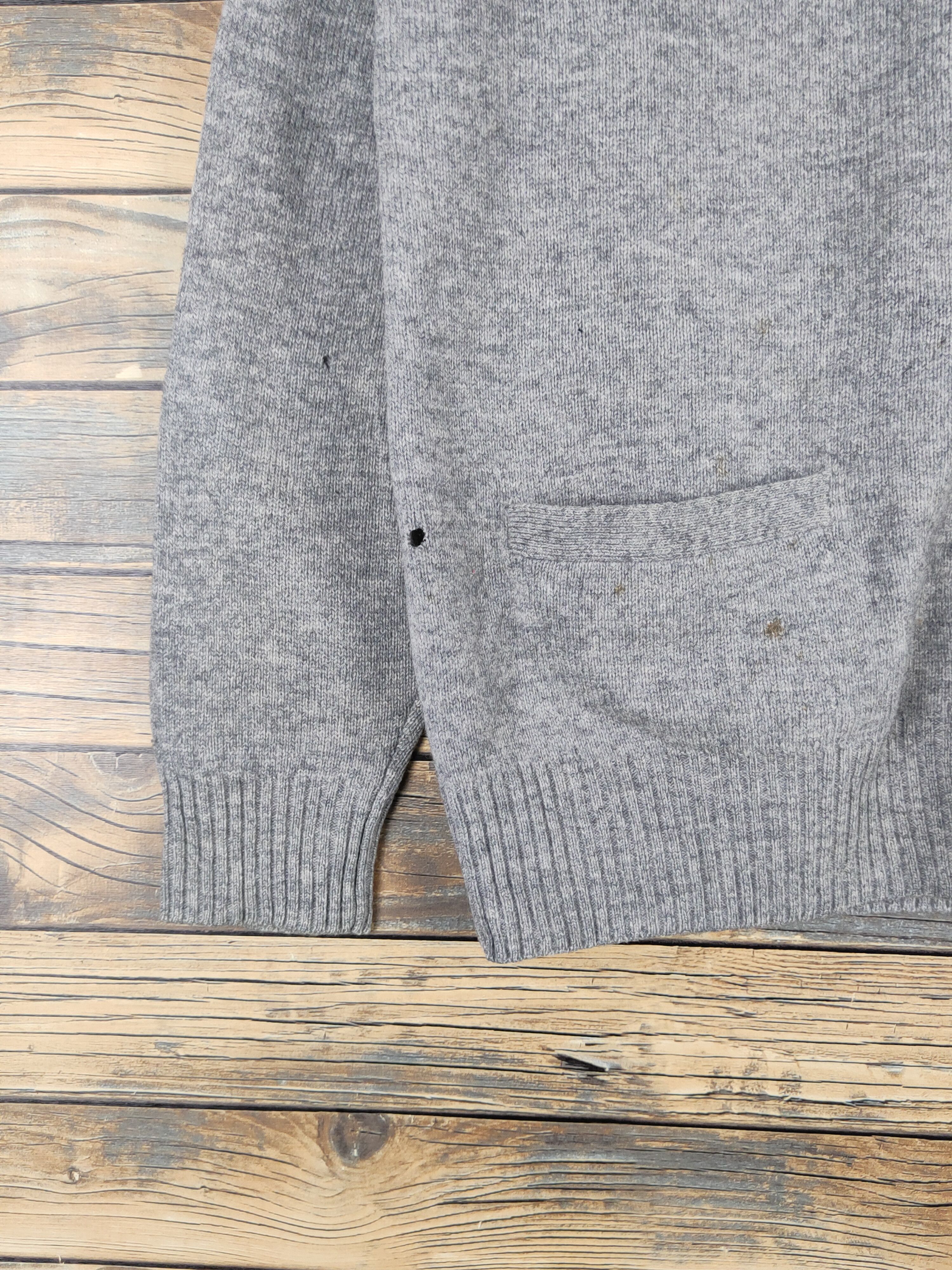 Homespun Knitwear Uniqlo japan vintage Gray Knitwear Cardigan #W1443 Size US M / EU 48-50 / 2 - 6 Thumbnail