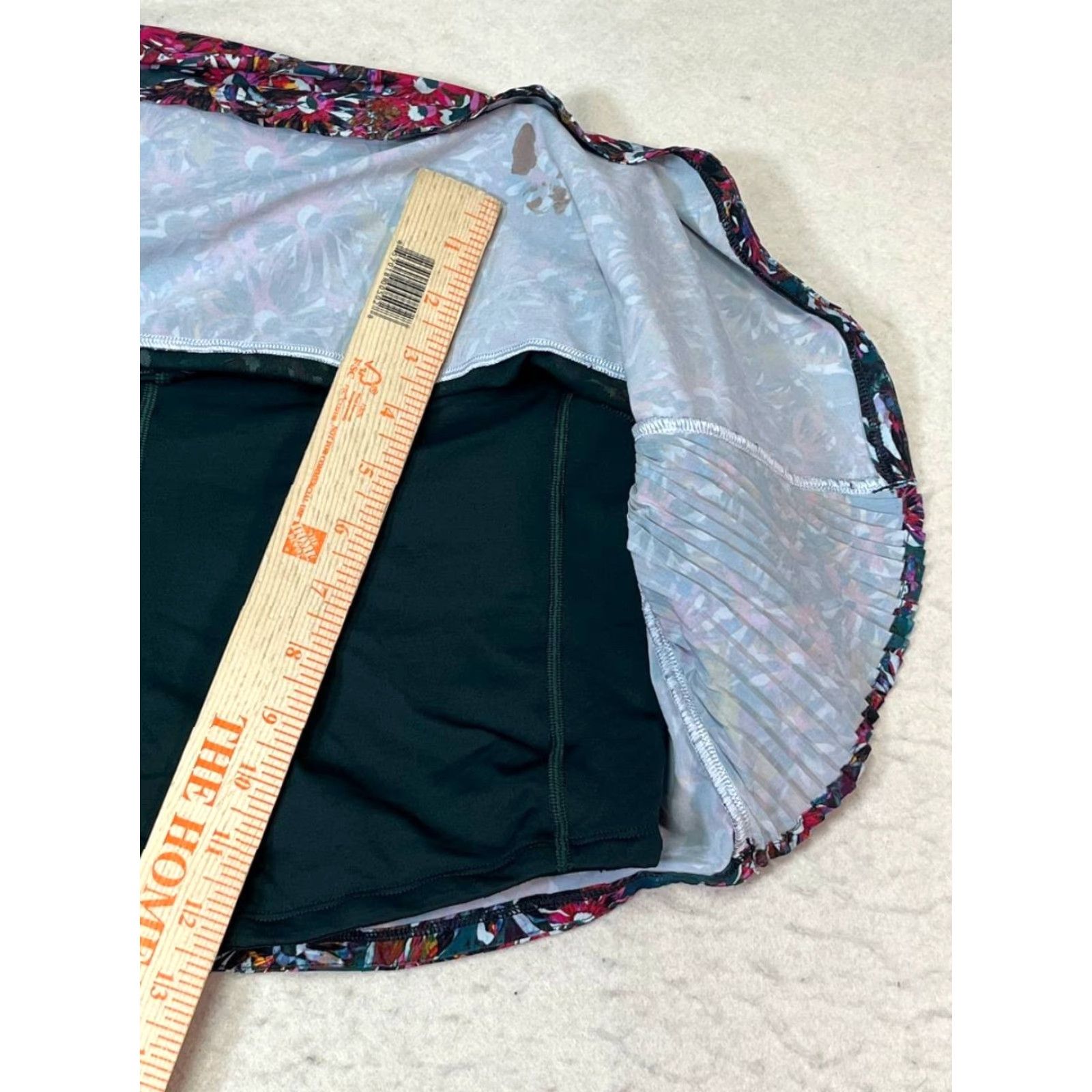 Lululemon Lululemon Skort Women Size 10 Athletic Short Floral Electric Multicolor Pace Rival Mid Rise Lined Pockets Size ONE SIZE - 5 Thumbnail