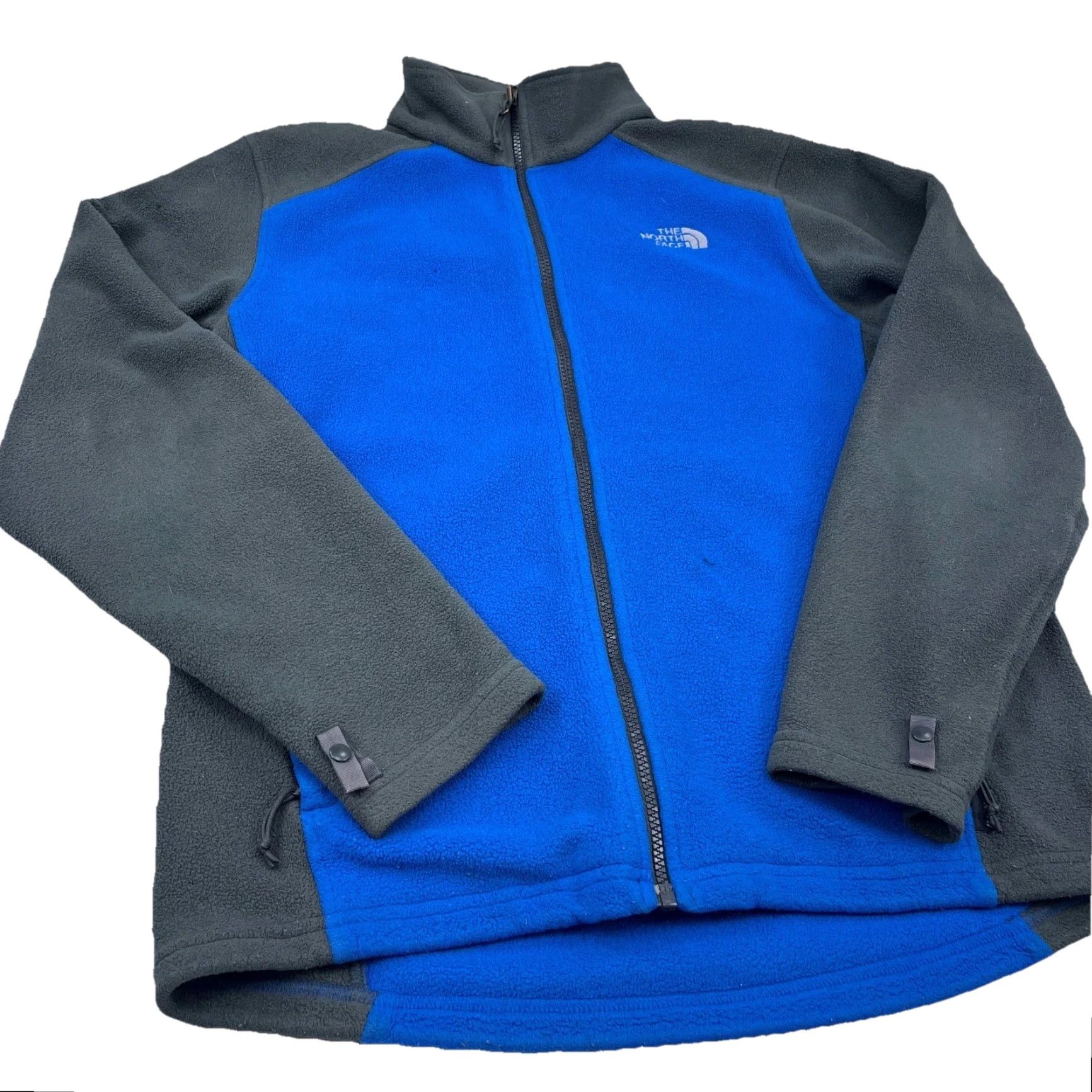 The North Face The North Face Jacket Men M Blue Solid Full Zip Stand-Up Collar Pockets Logo Embroidered Zip Size US M / EU 48-50 / 2 - 2 Thumbnail