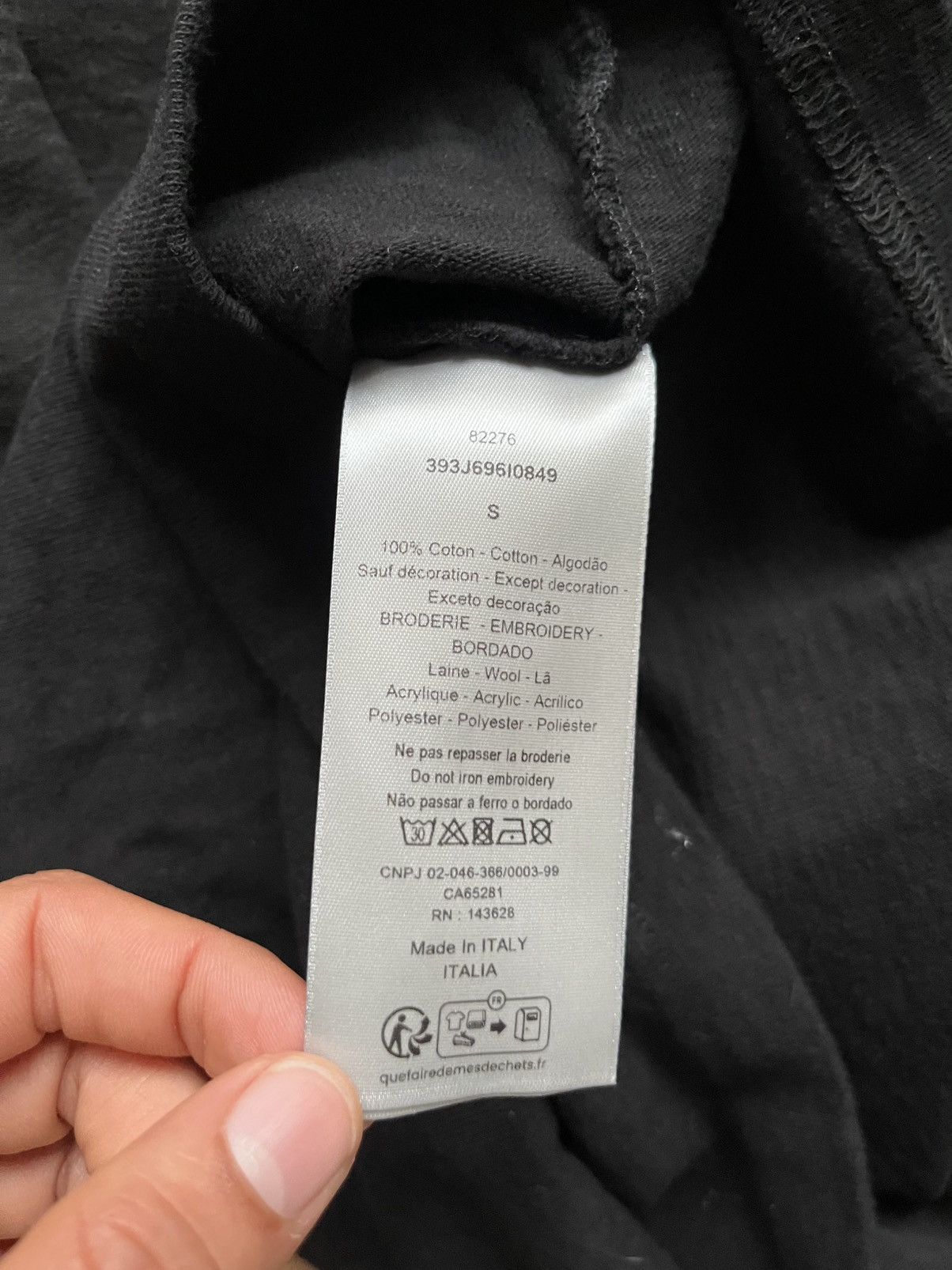 DENIM TEARS × Dior tee shirt Dior Tears black Size US S / EU 44-46 / 1 - 4 Thumbnail