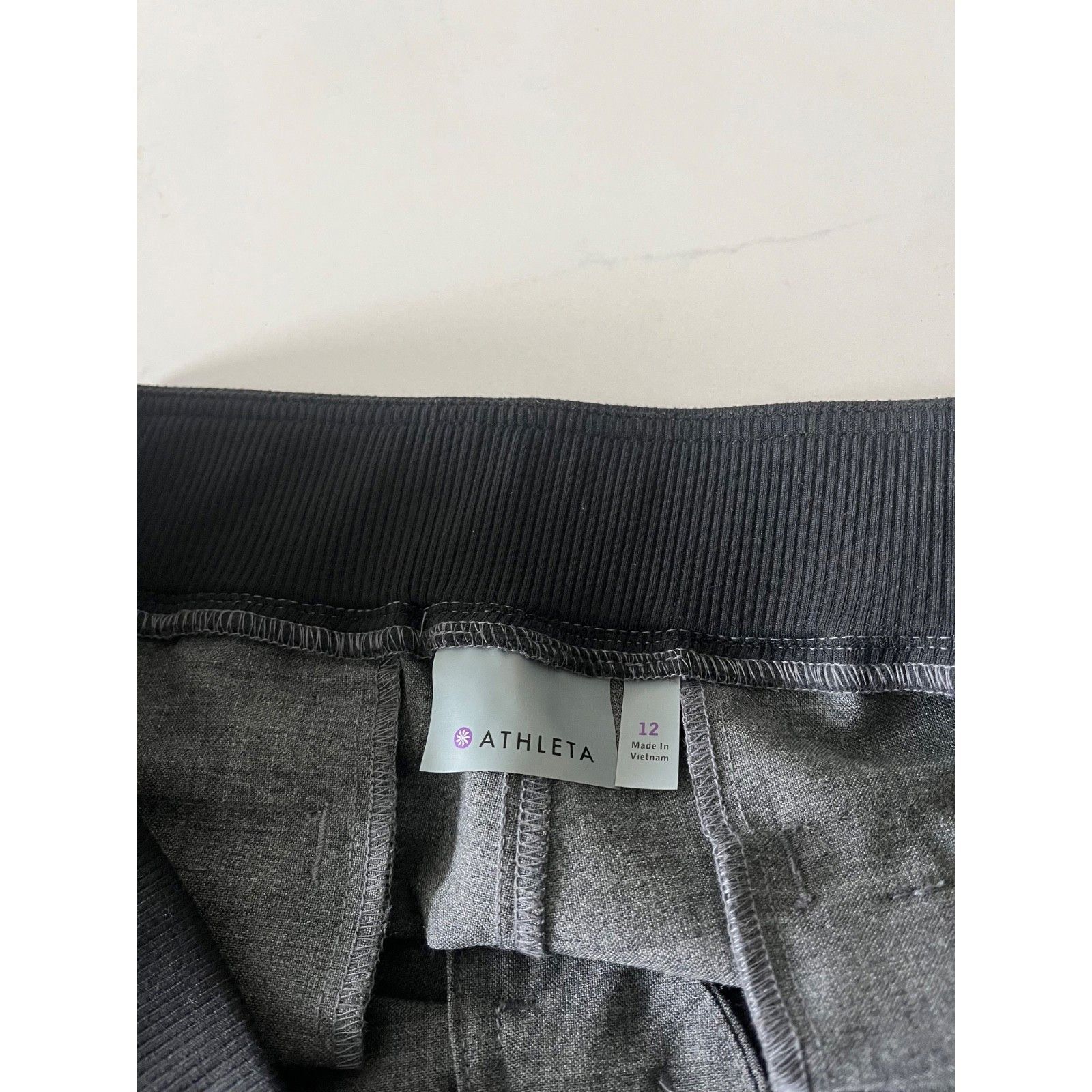 Athleta Athleta Women's Sz 12 Work It City Pants Wool Blend Gray Size 34" / US 12 / IT 48 - 4 Thumbnail