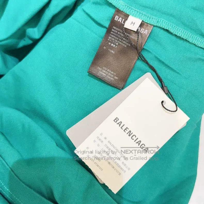 Balenciaga Balenciaga Electronic Music Short Sleeve Green Size US M / EU 48-50 / 2 - 4 Thumbnail