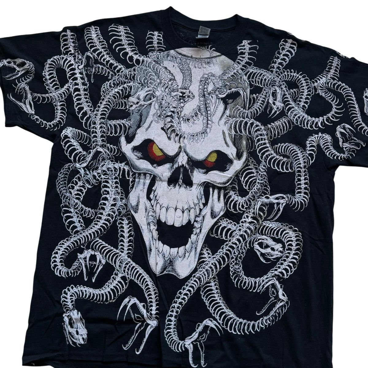 Liquid Blue liquid blue skull snake medusa all over print t shirt Size US XL / EU 56 / 4 - 3 Thumbnail
