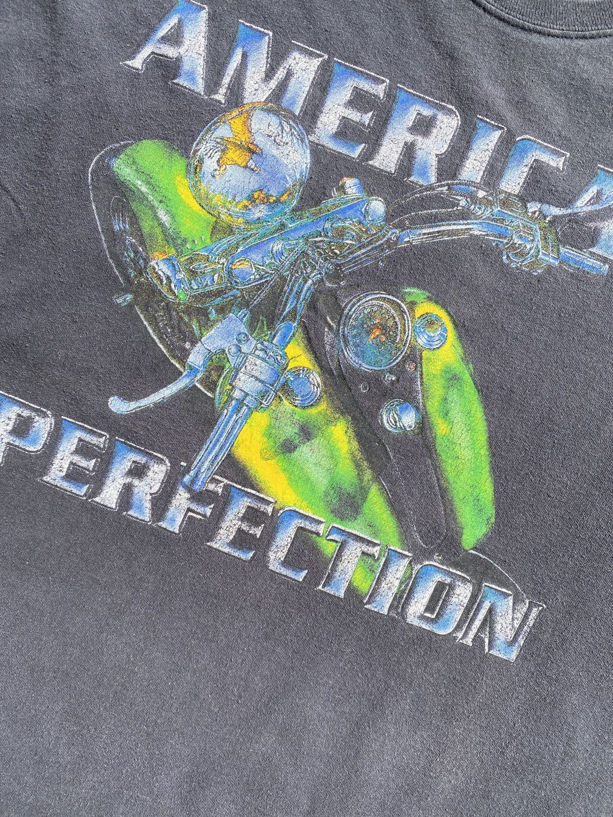 Vintage 90s American Perfection biker shirt sz XL Size US XL / EU 56 / 4 - 3 Thumbnail
