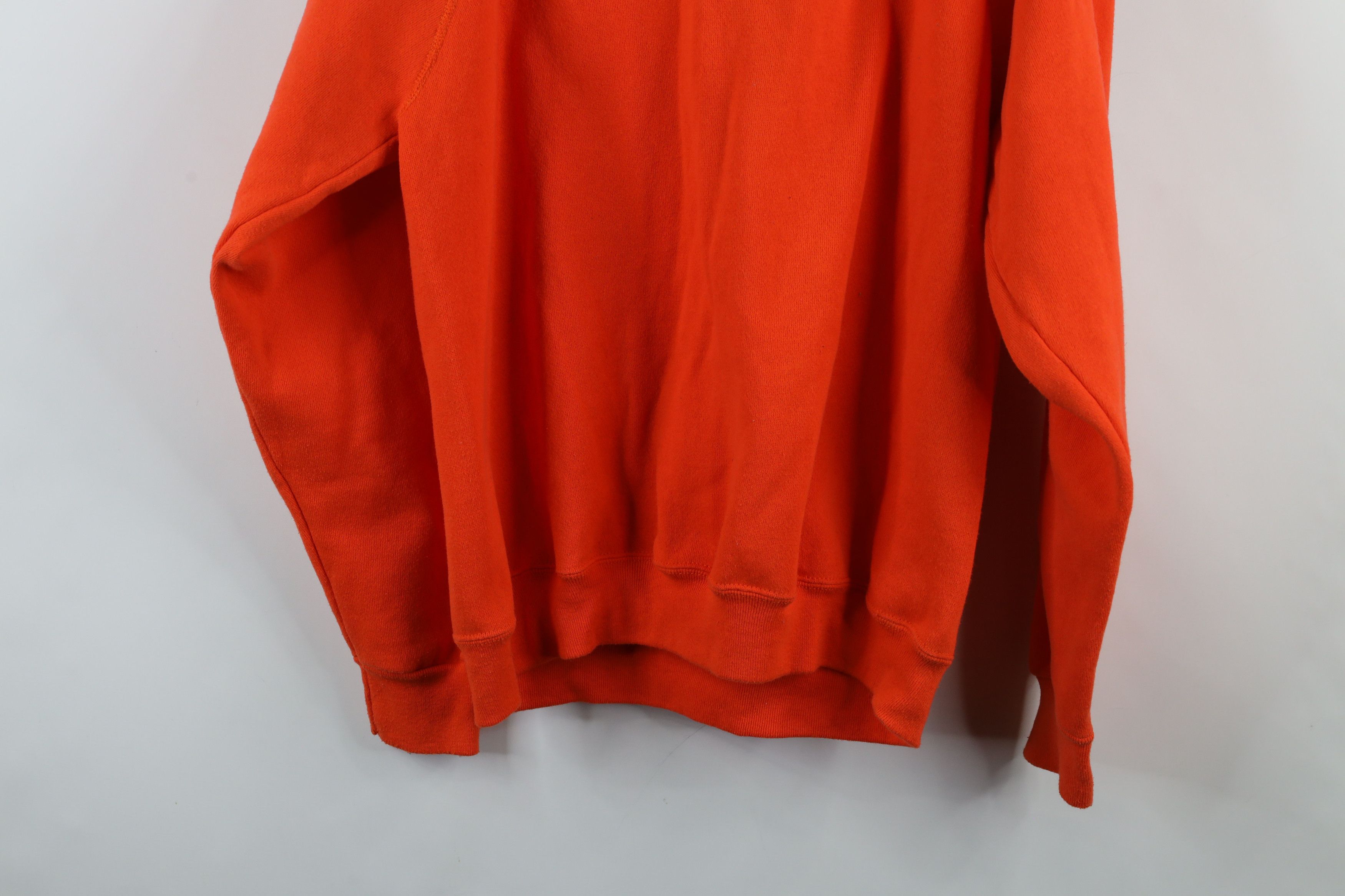 Vintage Vintage 80s 90s Streetwear Raglan Sweatshirt Orange USA Size US L / EU 52-54 / 3 - 13 Thumbnail