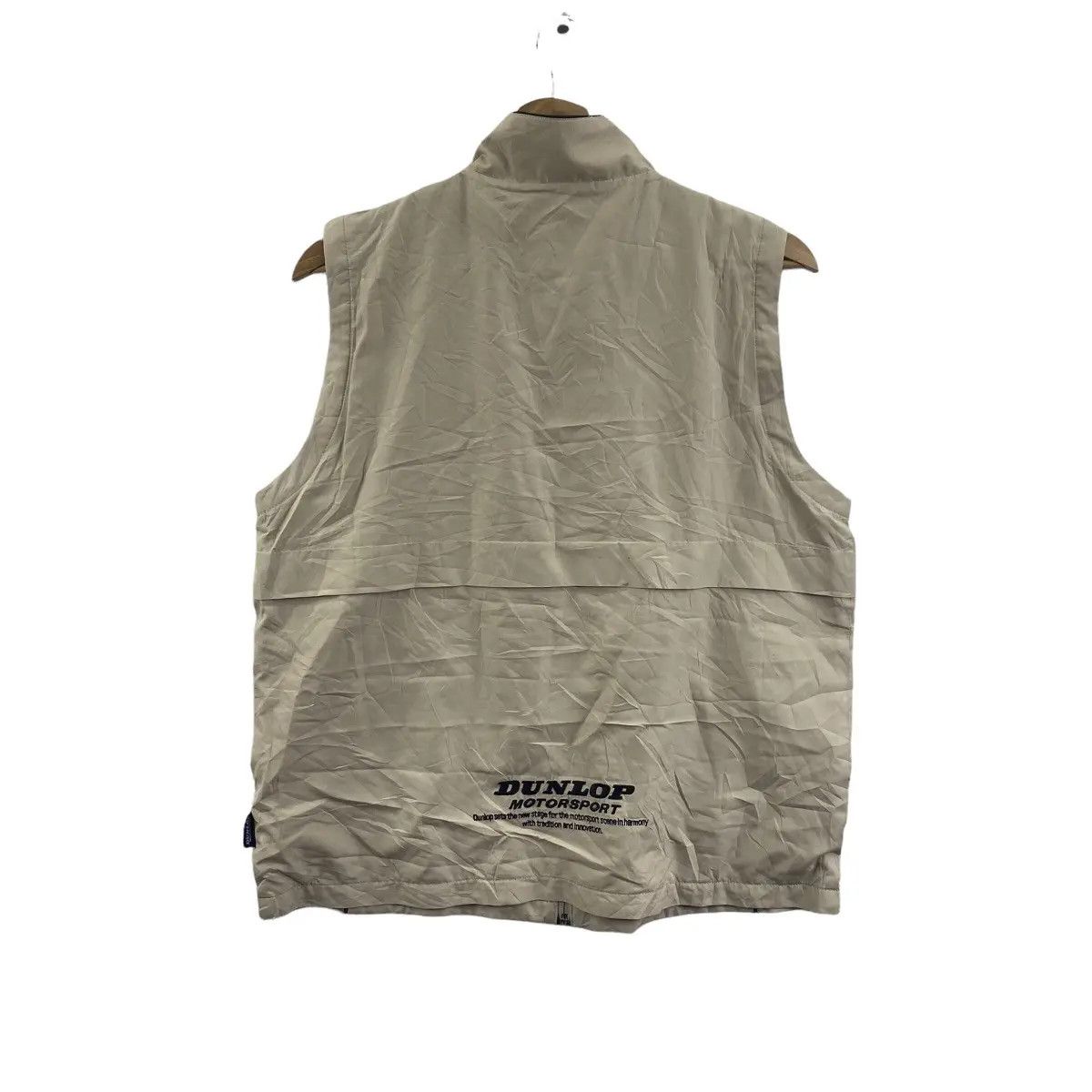 Dunlop Vtg 90’ DUNLOP MOTORSPORT Racing Team Vest Jacket Size US L / EU 52-54 / 3 - 2 Thumbnail
