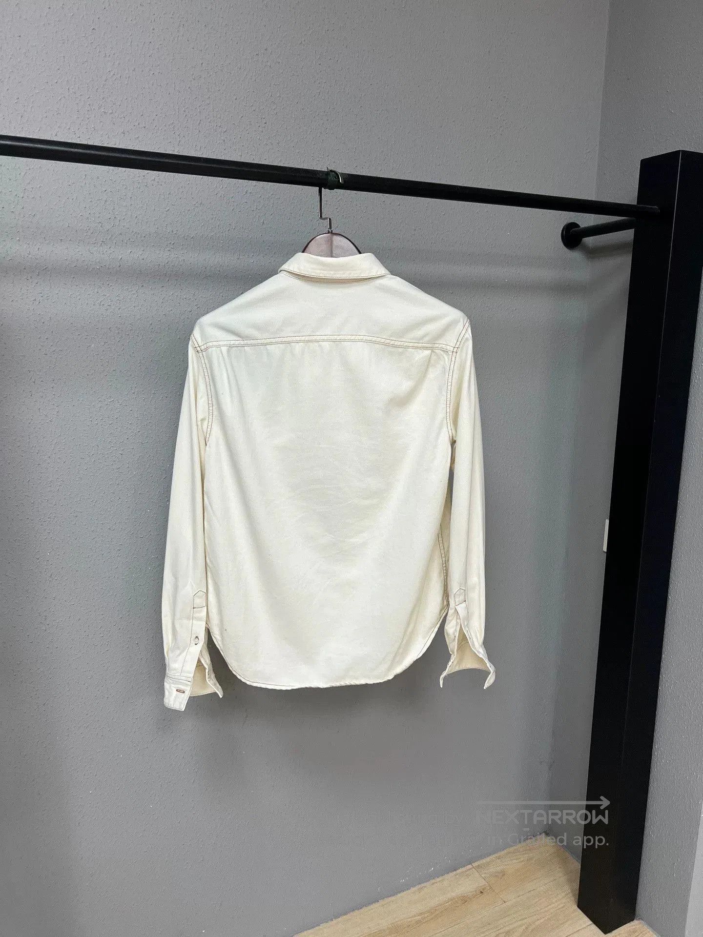 Loewe Loewe Long Sleeve Denim Shirt in Off. Size US L / EU 52-54 / 3 - 2 Thumbnail
