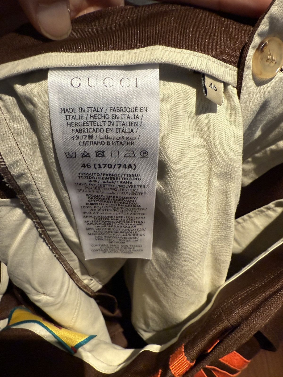 Adidas × Gucci dark brown jersey pants size46 Size US 30 / EU 46 - 14 Thumbnail