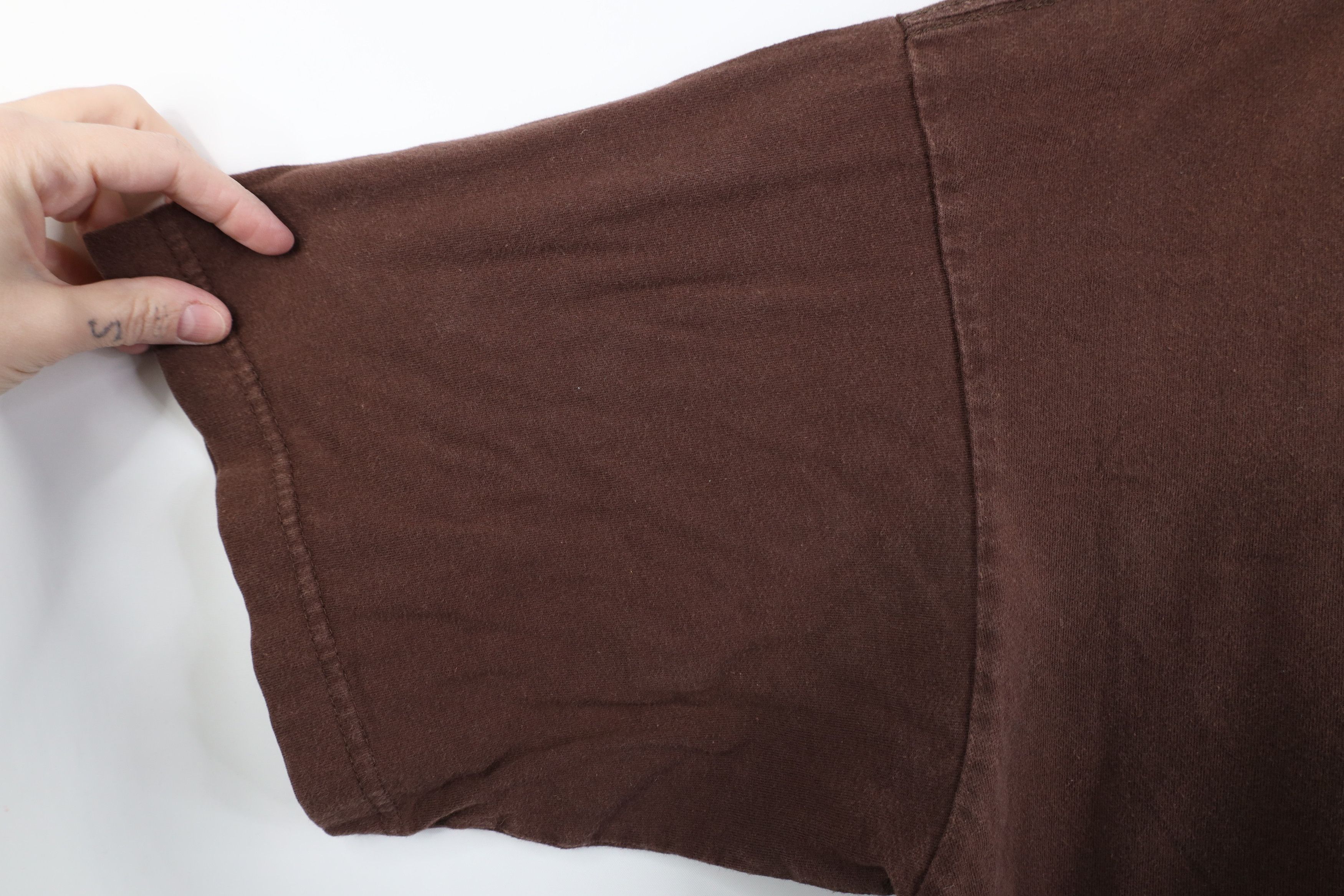 Vintage Vintage 90s Y2K Streetwear Cotton Short Sleeve T-Shirt Brown Size US XXL / EU 58 / 5 - 7 Thumbnail