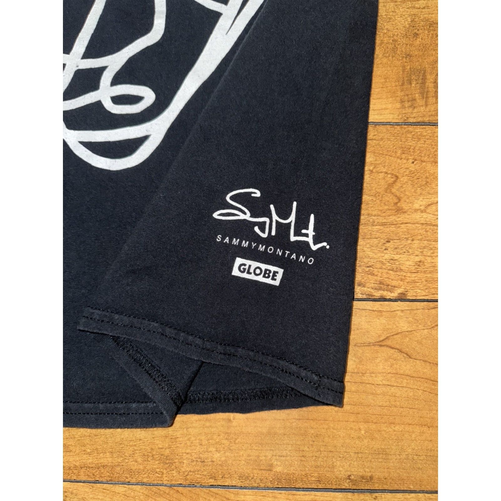 Globe Globe Skateboarding Sammy Montano Promo T-Shirt Black Medium 18x25.5 Size US M / EU 48-50 / 2 - 3 Thumbnail