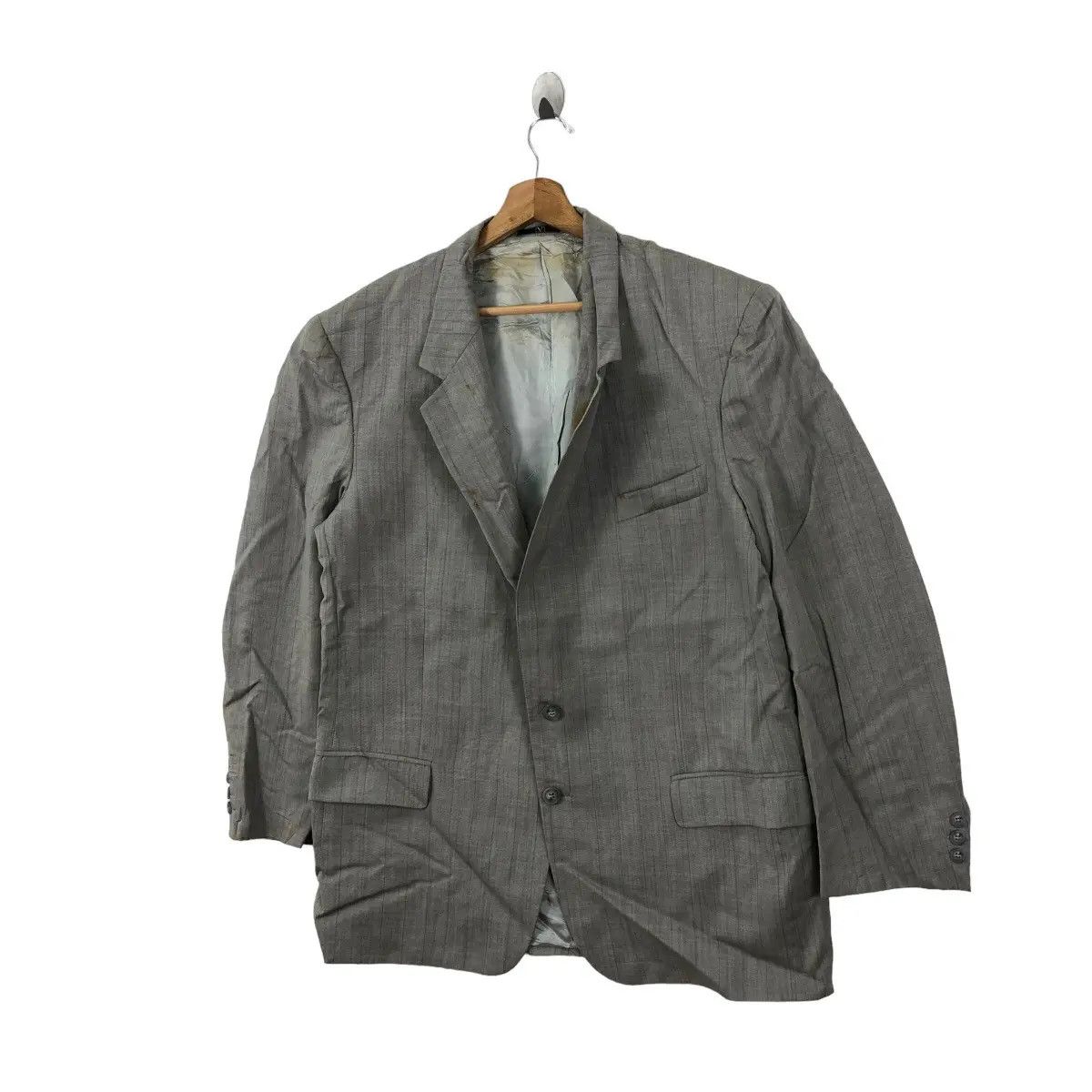 Valentino Vtg 90’ VALENTINO GARAVANI UOMO Made In Italy Blazer Pure Size 44R - 8 Thumbnail