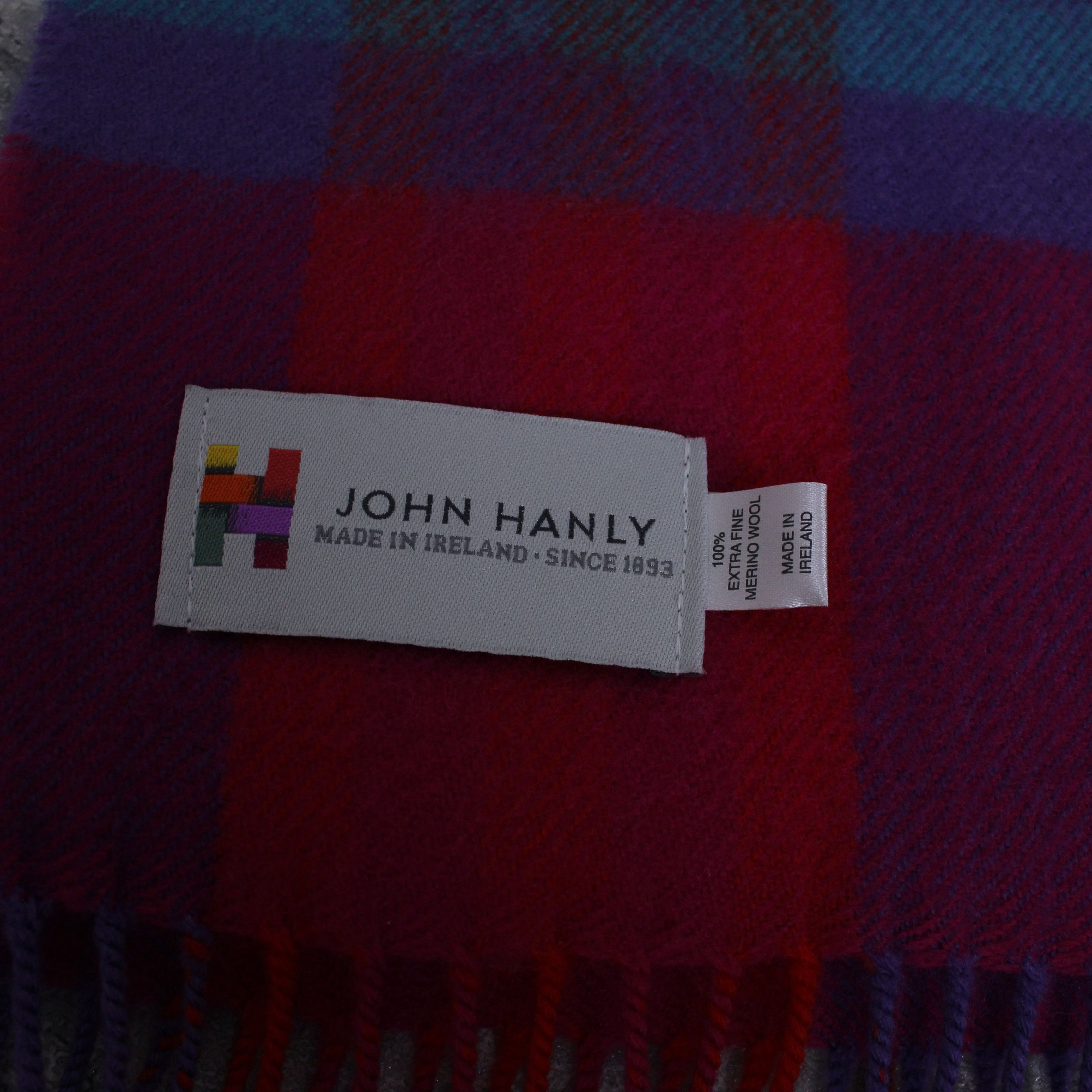 Vintage John Hanly ireland merino wool scarf multi Size ONE SIZE - 11 Thumbnail