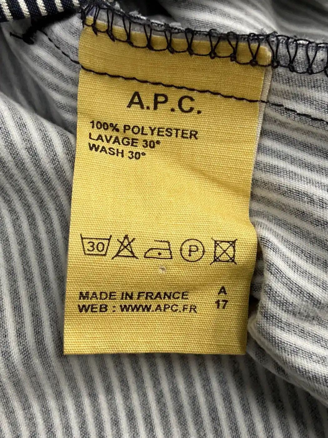 A.P.C. × Vintage Vintage A.P.C Rue De Fleurus Hickory Light Jacket Hooded Size US L / EU 52-54 / 3 - 11 Thumbnail