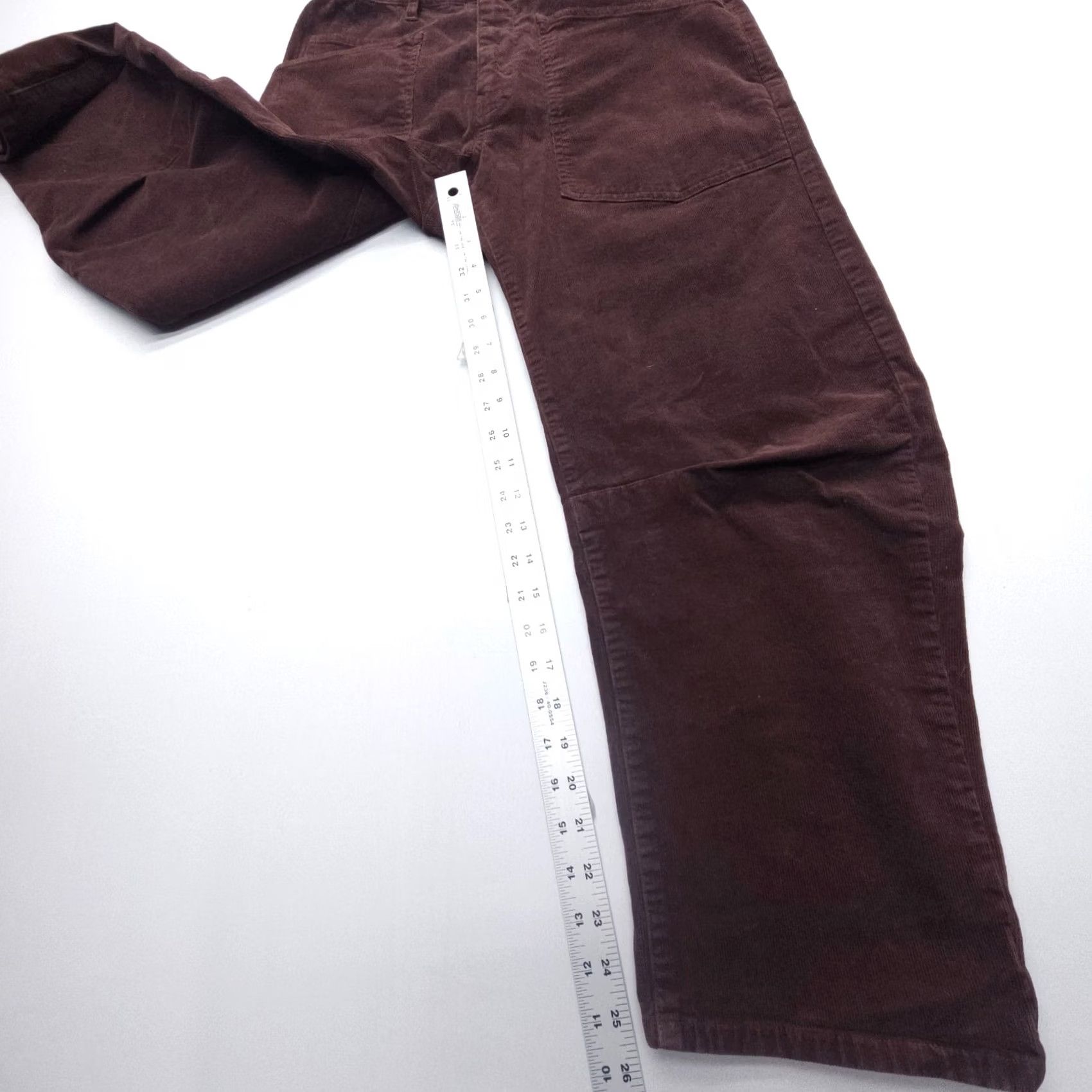 Nili Lotan Nili Lotan Shon Pants Wide-Leg Corduroy Merlot 2 High Rise USA Women Vintage No Size 26" / US 2 / IT 38 - 6 Thumbnail