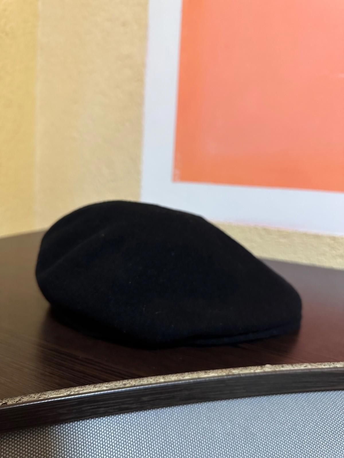 Kangol Kangol Hat Cap Fitted Mens Medium Black Wool 504 Beret Vinta Size ONE SIZE - 4 Thumbnail