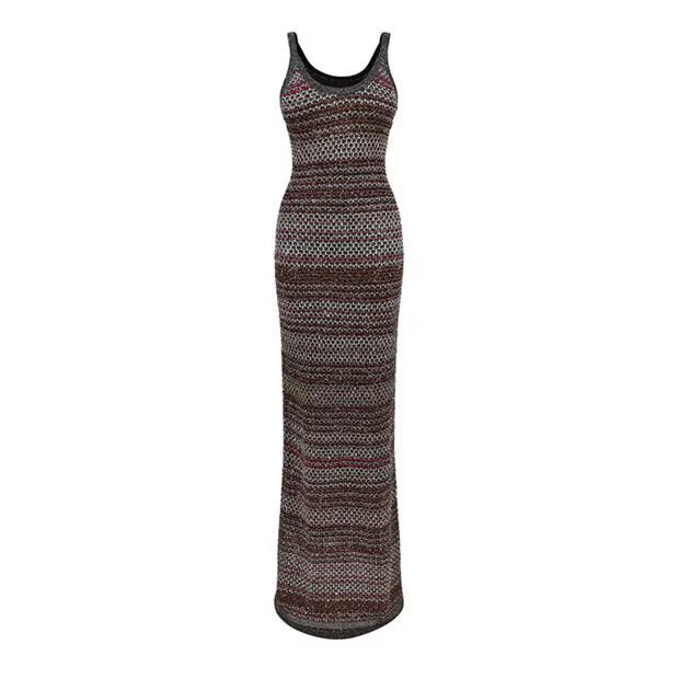 Missoni o1g2r1mq1124 Sleeveless Dress in Multicolor Size M / US 6-8 / IT 42-44 - 1 Thumbnail