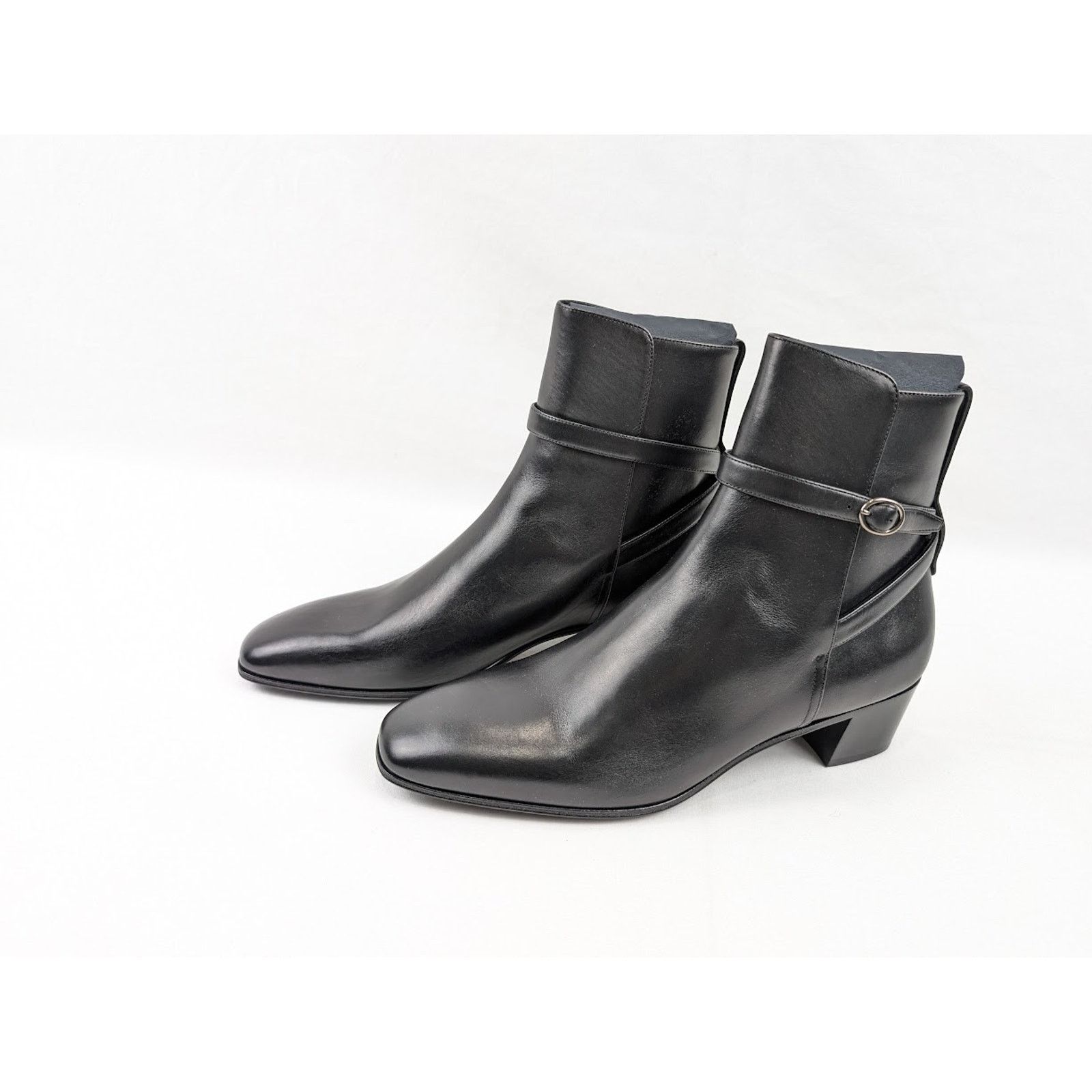 Saint Laurent Paris o1rshd1 Q:2 / Terry 45 Jodhpur Boots in Nero Size US 12 / EU 45 - 14 Thumbnail