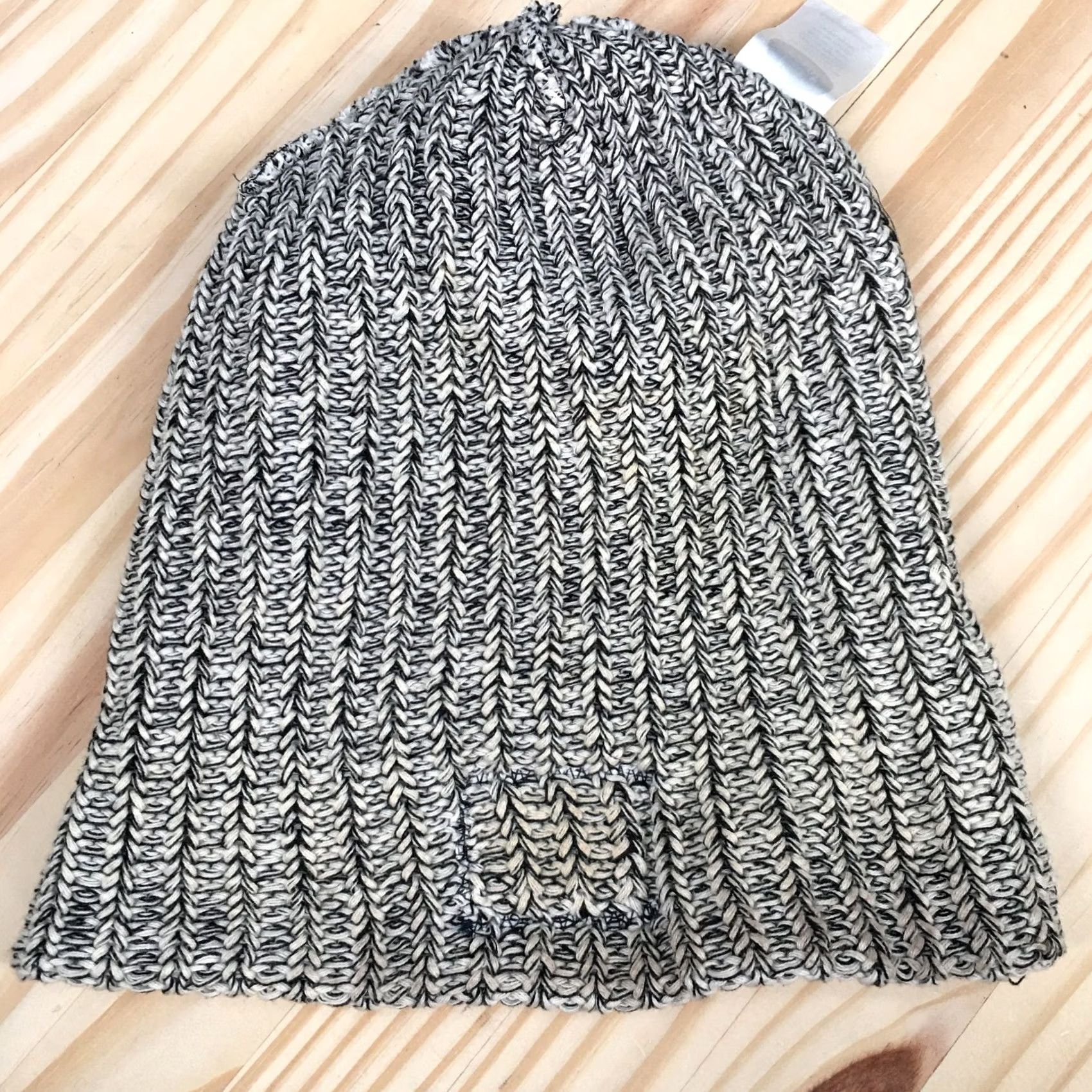 Vintage Love Your Melon Beanie Hat Adult Black Marled Knit Slouchy Cuffed Cap Womens Men? Size ONE SIZE - 7 Thumbnail