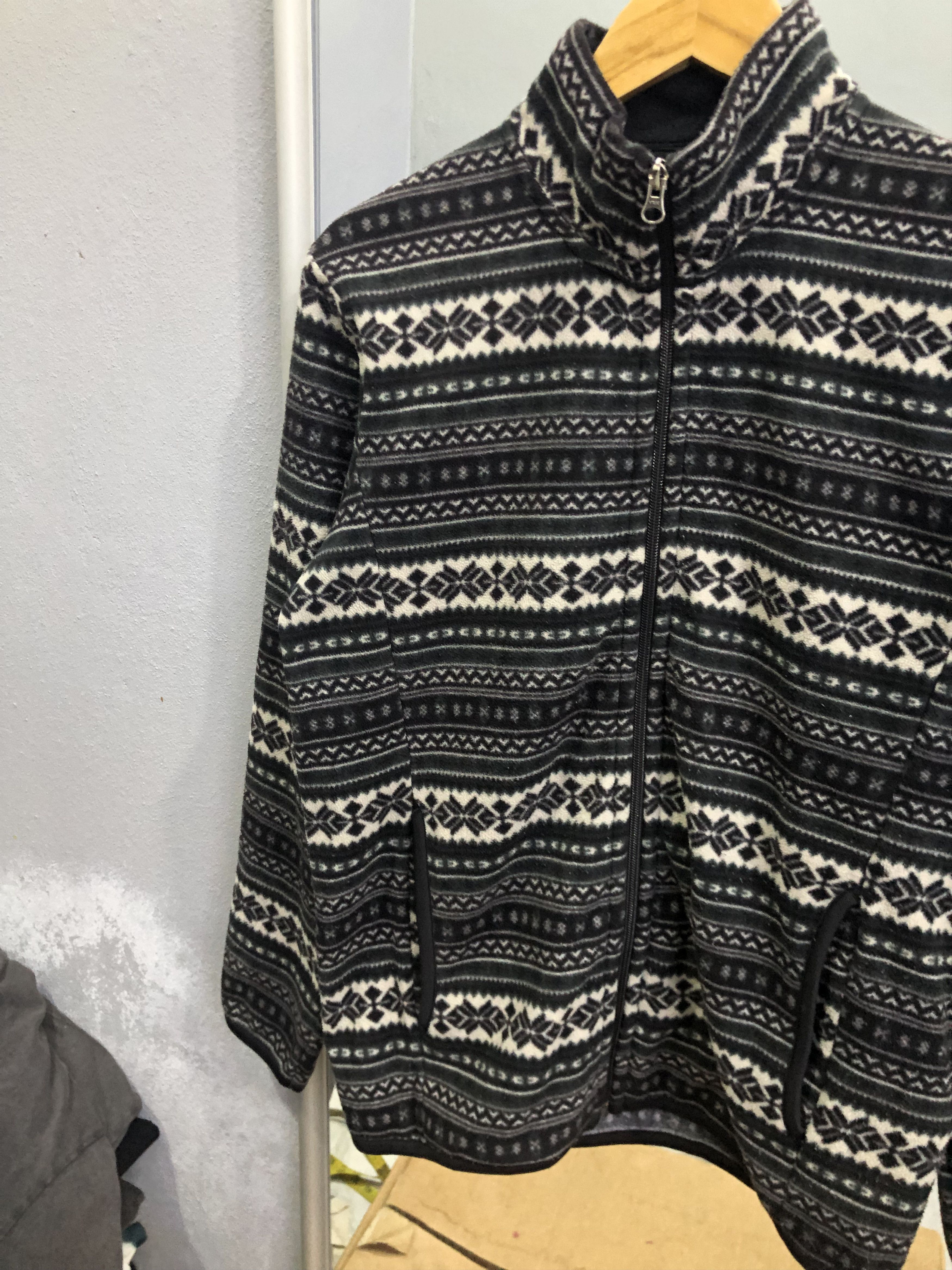 Uniqlo Uniqlo Fair Isle Nordic Fleece Full Zip Jacket Size US M / EU 48-50 / 2 - 5 Thumbnail