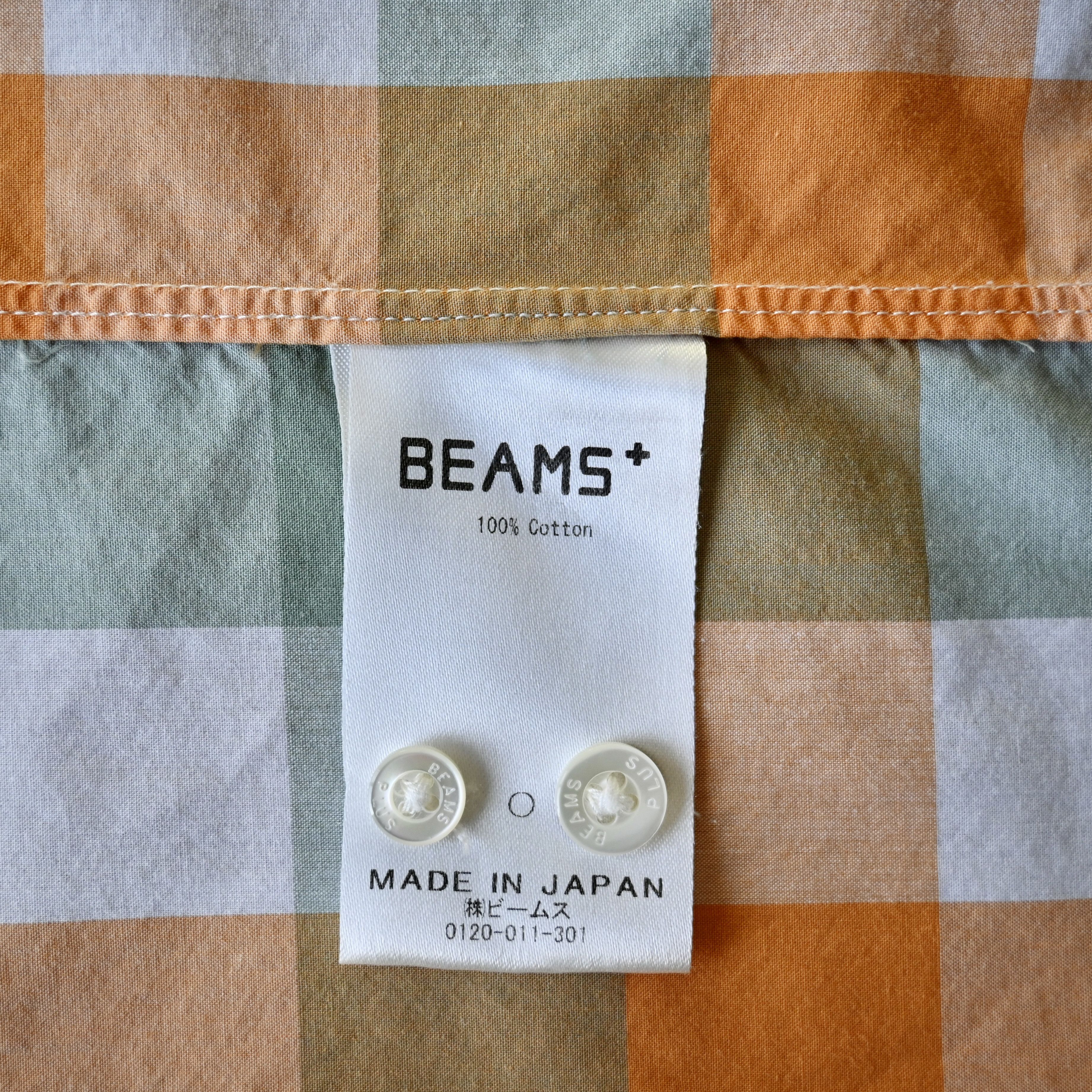 Beams Plus BEAMS Plus cotton broad BD shirt, plaid, made in Japan Size US M / EU 48-50 / 2 - 14 Thumbnail