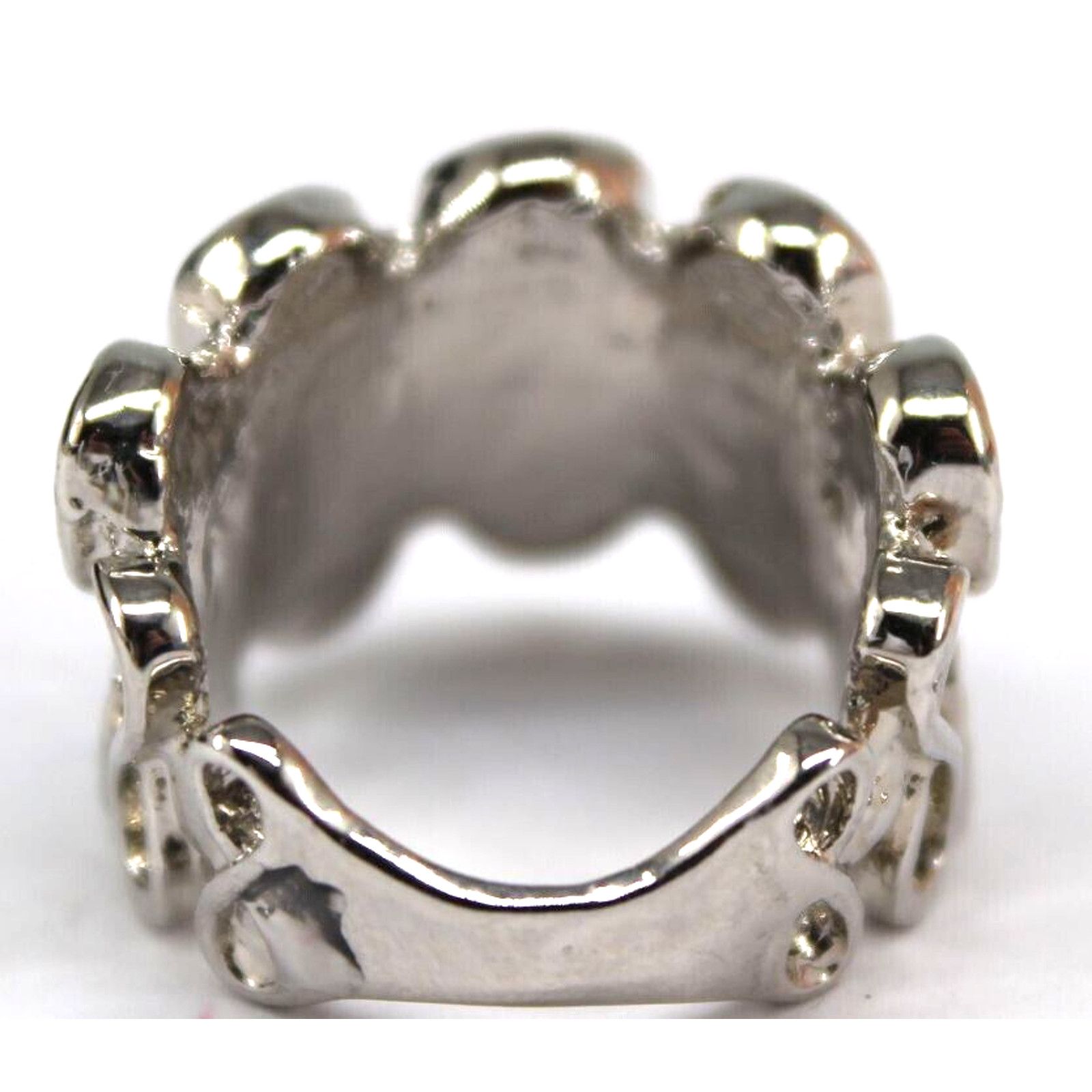 Other Elegant Green Glass Silvertone Ring Figure Eight Eternity Size ONE SIZE - 5 Thumbnail