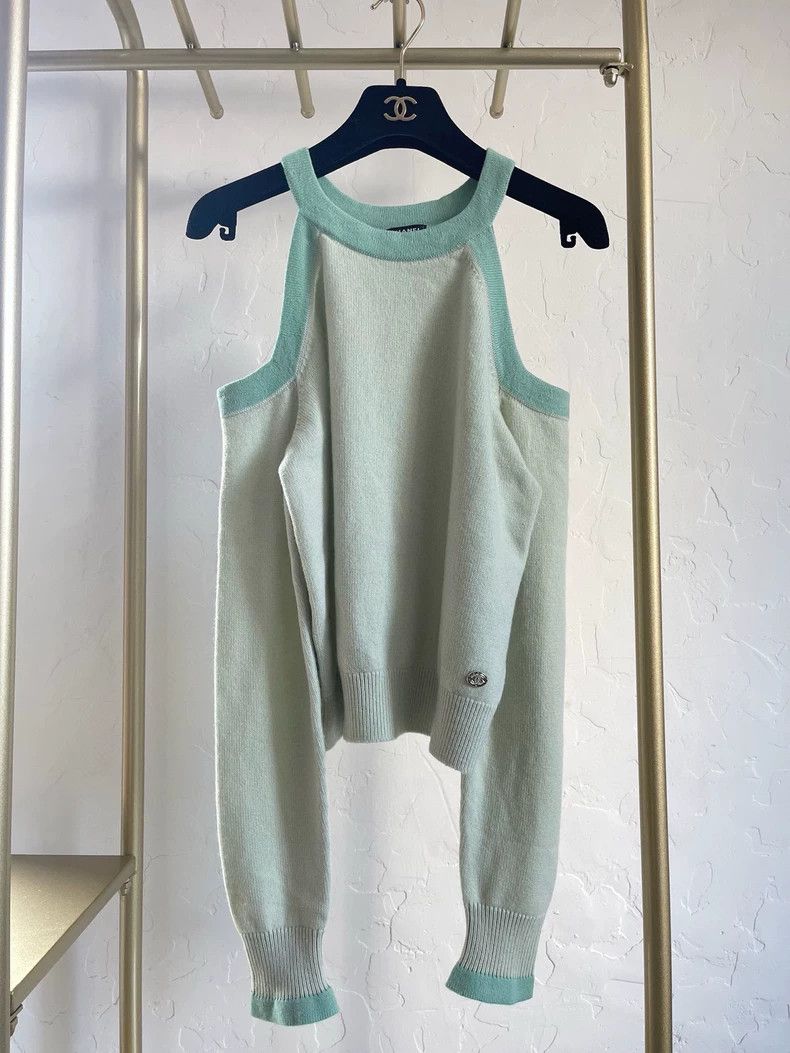 Chanel Chanel 23s green sweater Size XS / US 0-2 / IT 36-38 - 1 Thumbnail