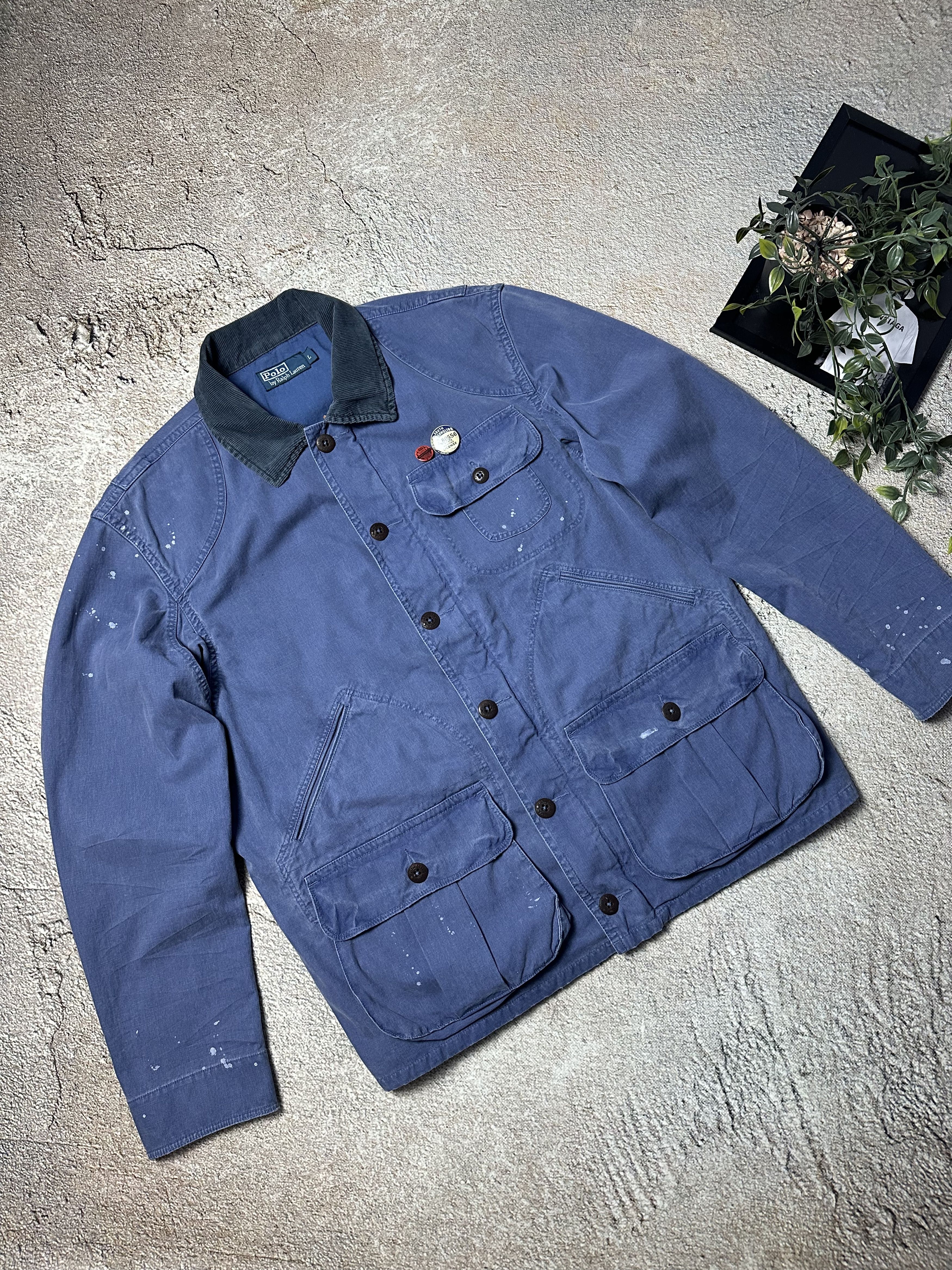 Polo Ralph Lauren × Ralph Lauren × Vintage Vintage polo ralph lauren jacket indigo mohawk RRL Size US L / EU 52-54 / 3 - 1 Thumbnail
