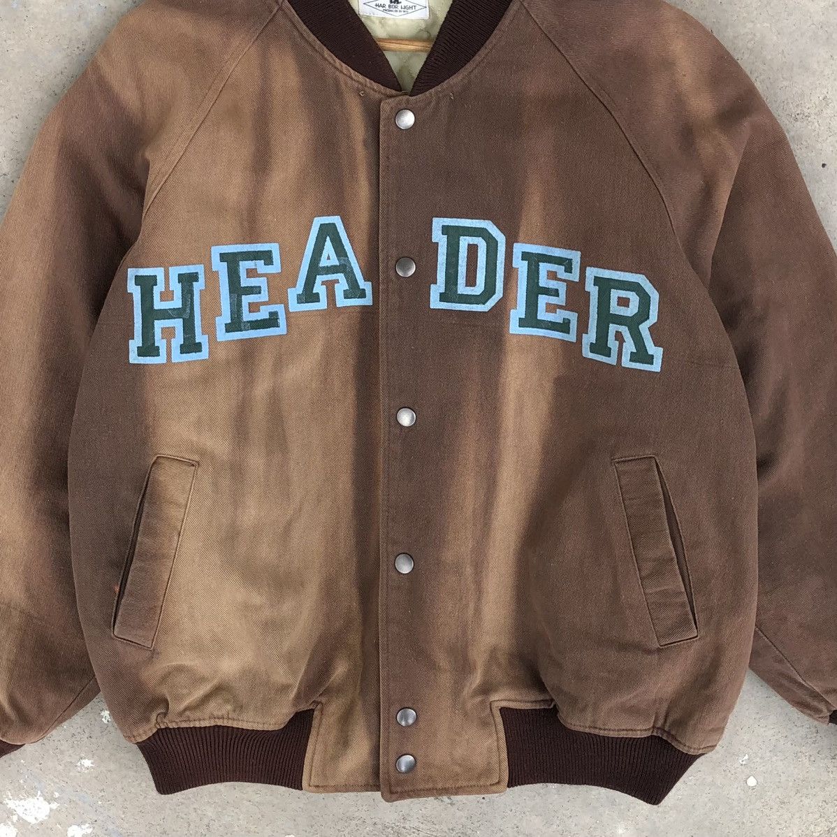 Vintage Vintage HAR BOR LIGHT HEADER FADED Bomber Jacket Size US L / EU 52-54 / 3 - 7 Thumbnail