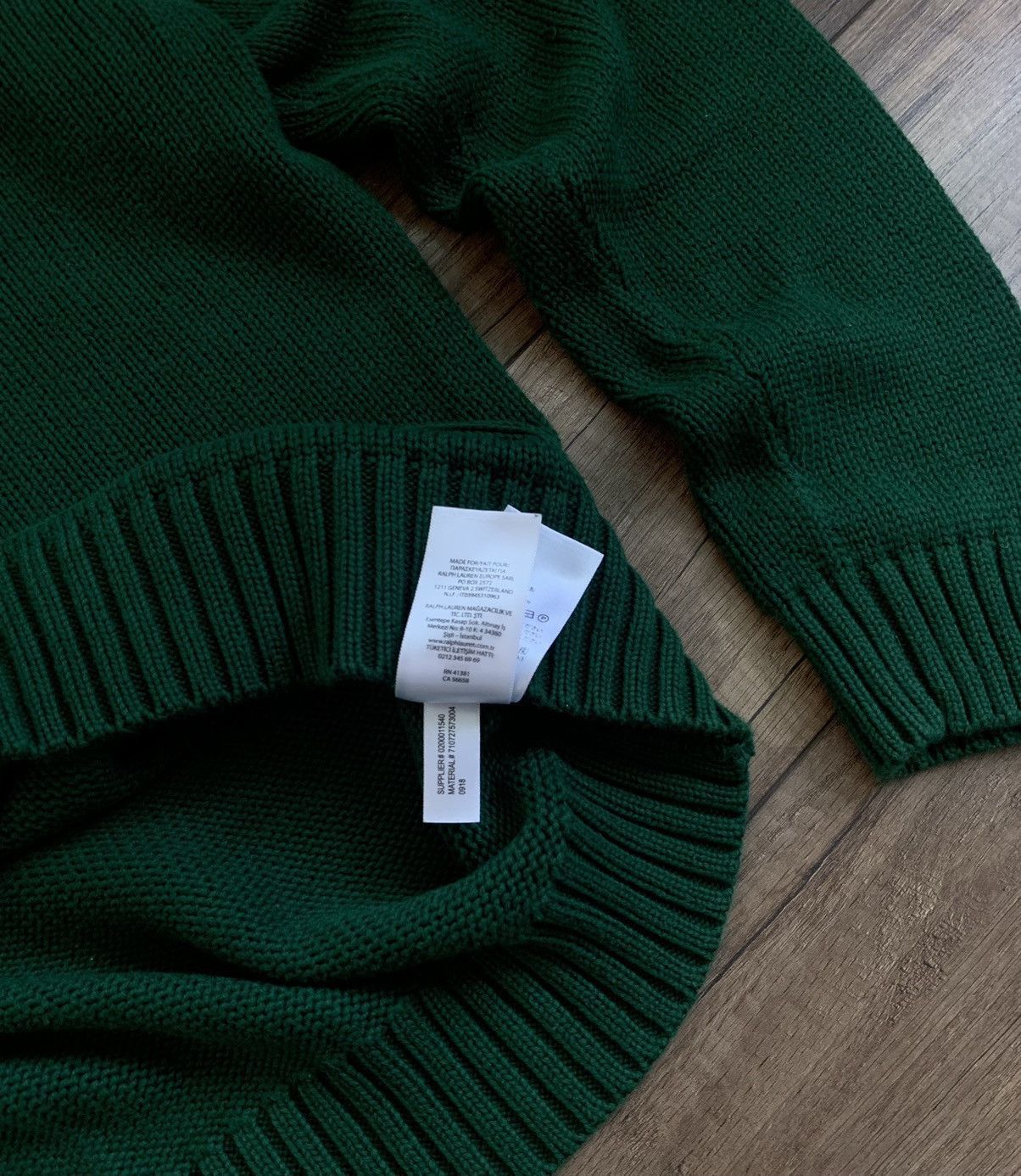 Polo Ralph Lauren Ralph Lauren Green Knitted Sweater Sweatshirt Pullover Size US XL / EU 56 / 4 - 5 Thumbnail