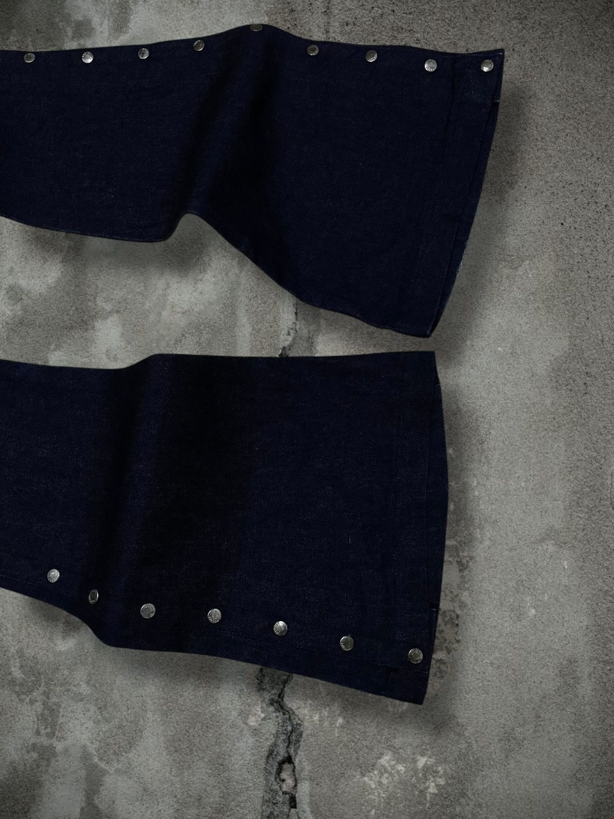 Tornado Mart Vintage Rare 1990s Japan Designer Egoist Big Flared Denim Size US 28 / EU 44 - 5 Thumbnail