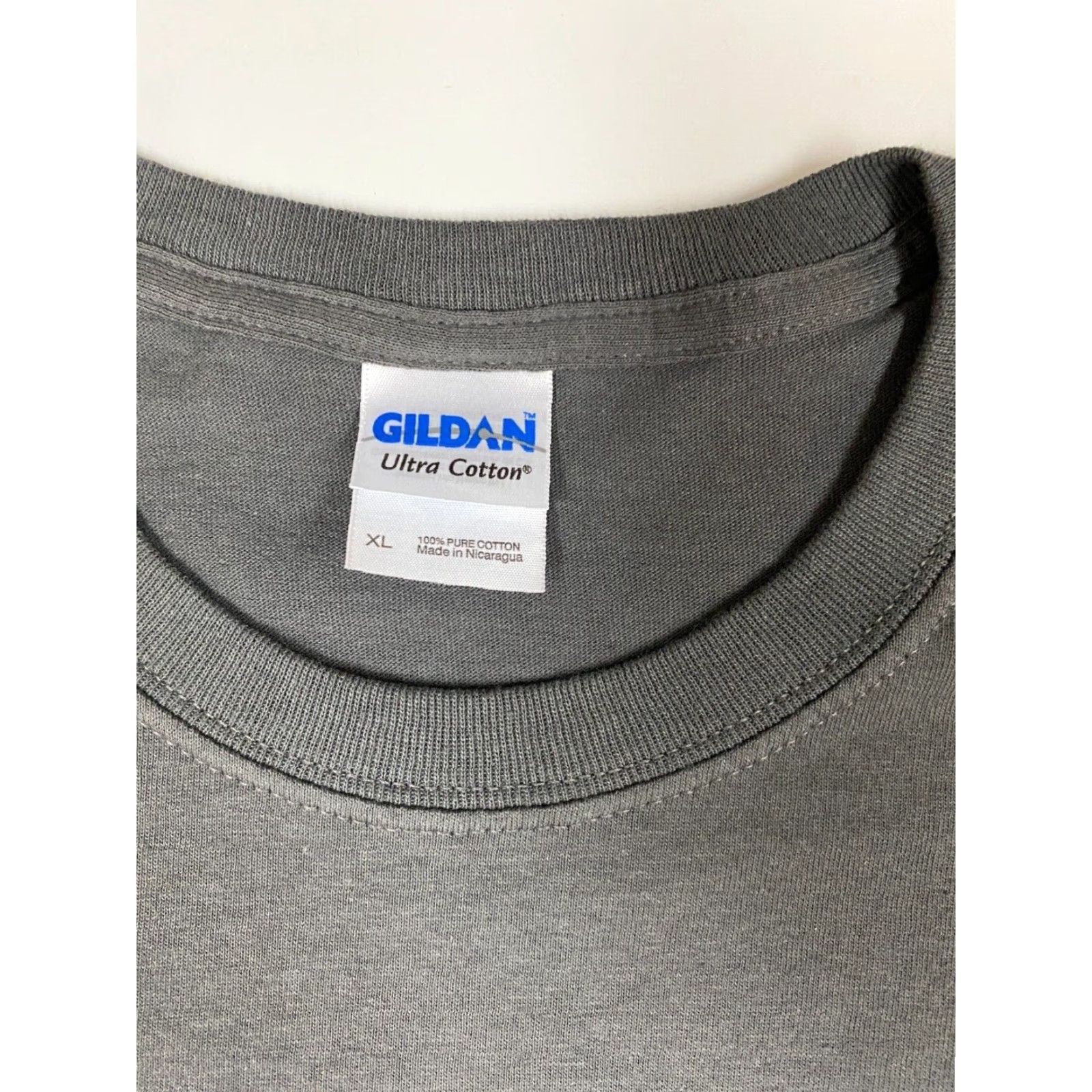 Gildan Man of Valor Mens Shirt XL Gray T-Shirt Crew Neck Cotton Short Sleeve Logo Halloween Sports Regular Gildan Mens Size US XL / EU 56 / 4 - 4 Thumbnail