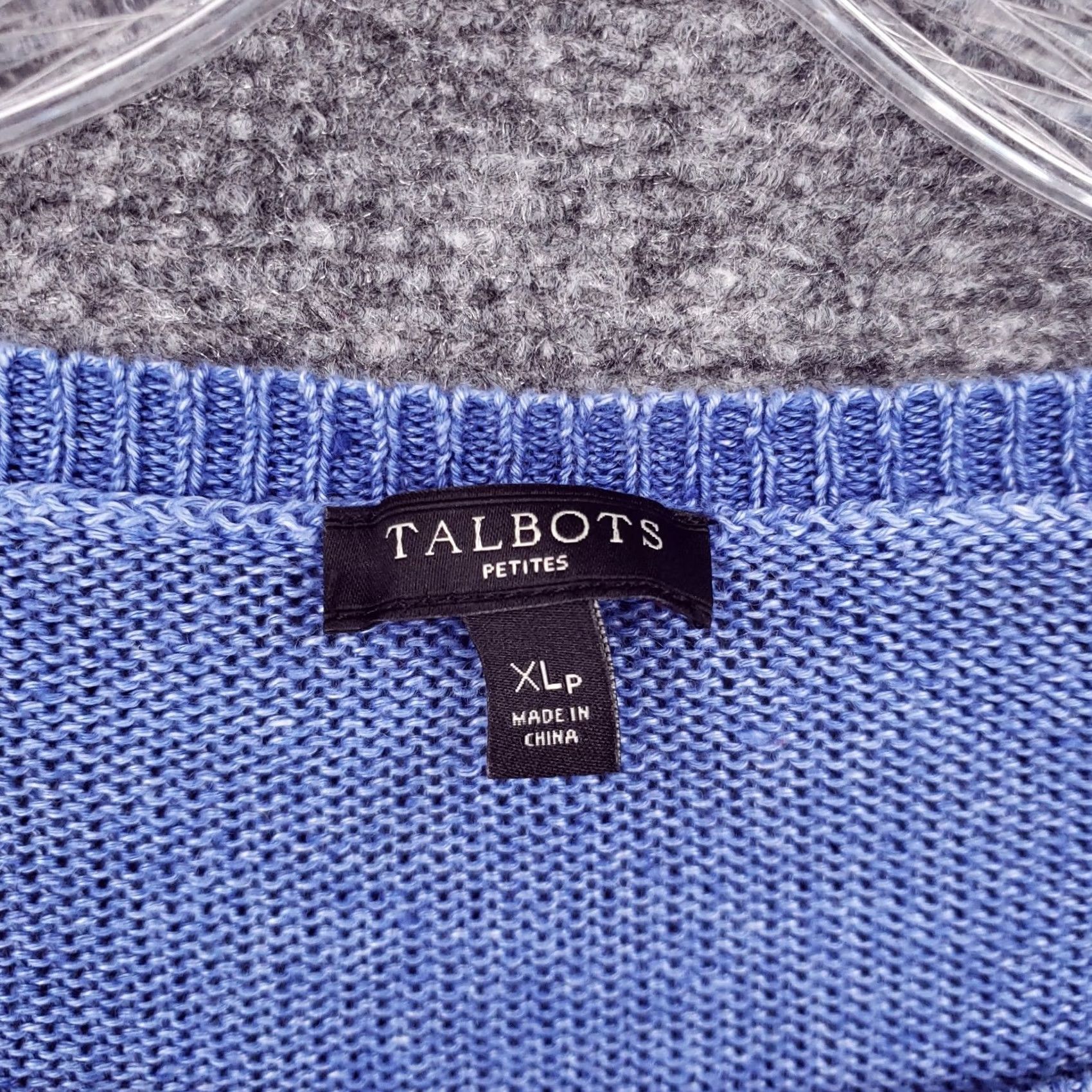 Talbots Talbots Sweater Women Petite PXL Blue Linen Knit Long Sleeve Round Neck Pullover Size XL / US 12-14 / IT 48-50 - 7 Thumbnail