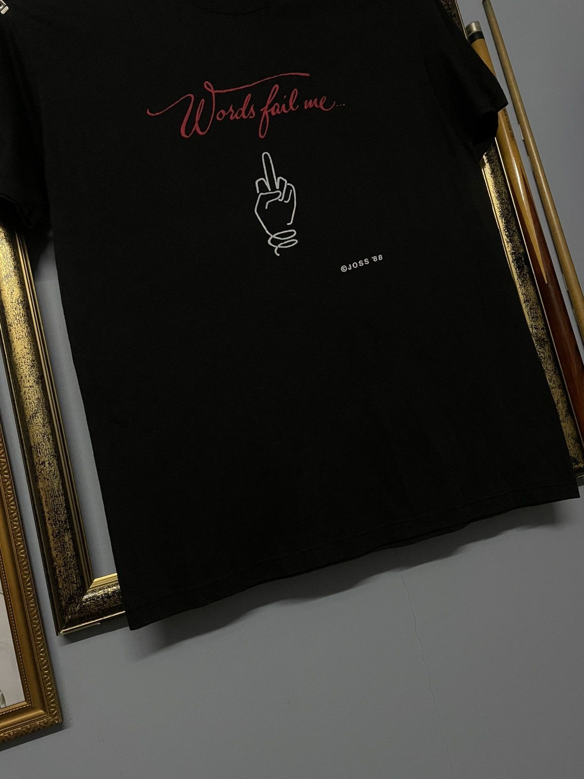 Vintage Vintage 1988 Words Fail me FUCK YOU Single Stitch Rapper Tee Size US L / EU 52-54 / 3 - 5 Thumbnail