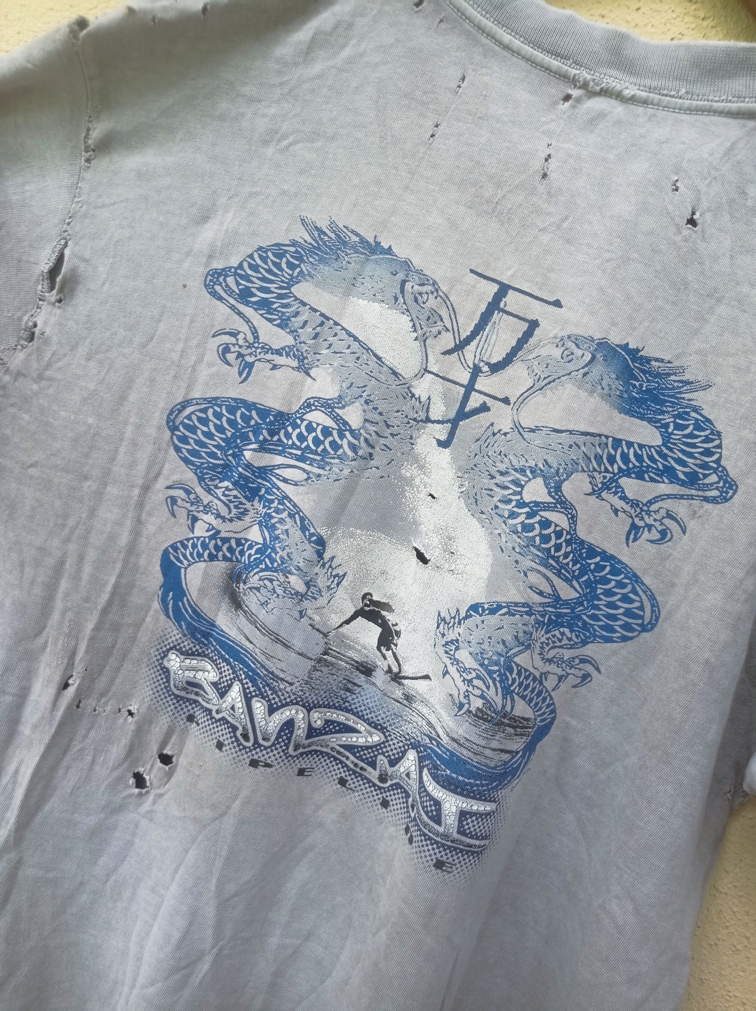 Vintage Destress faded crazy shirts banzai dragon Hawaii surf #GL54 Size US M / EU 48-50 / 2 - 4 Thumbnail