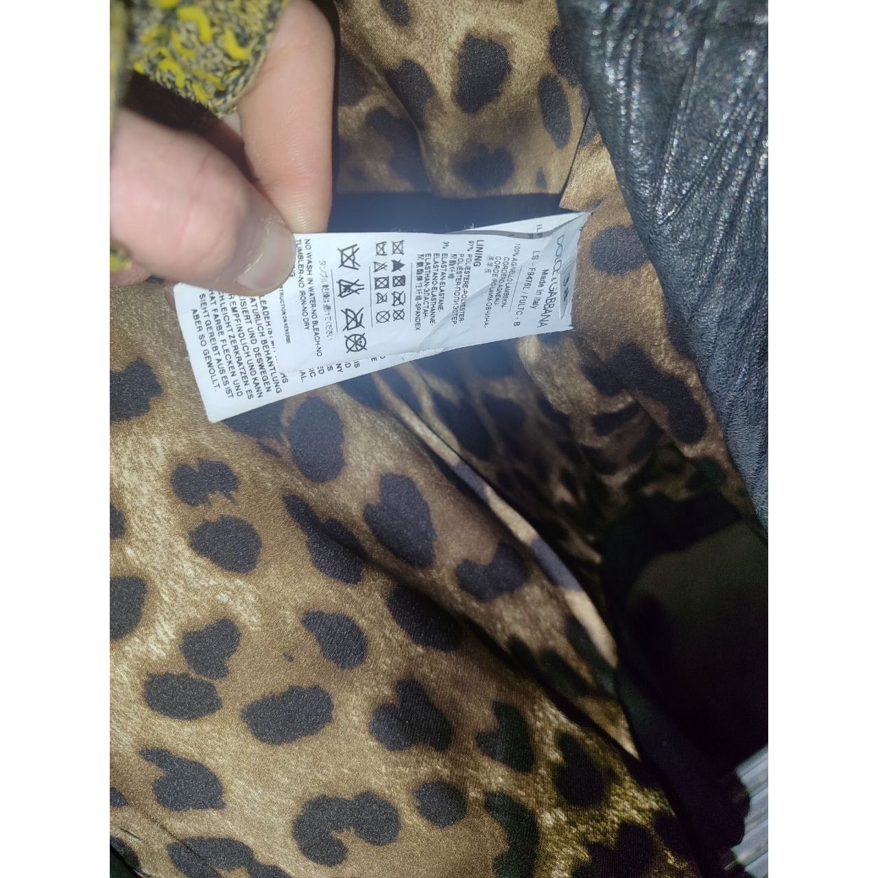 Dolce & Gabbana Dolce & Gabbana Black Leather Jacket EU 36 / S Size XS / US 0-2 / IT 36-38 - 5 Thumbnail