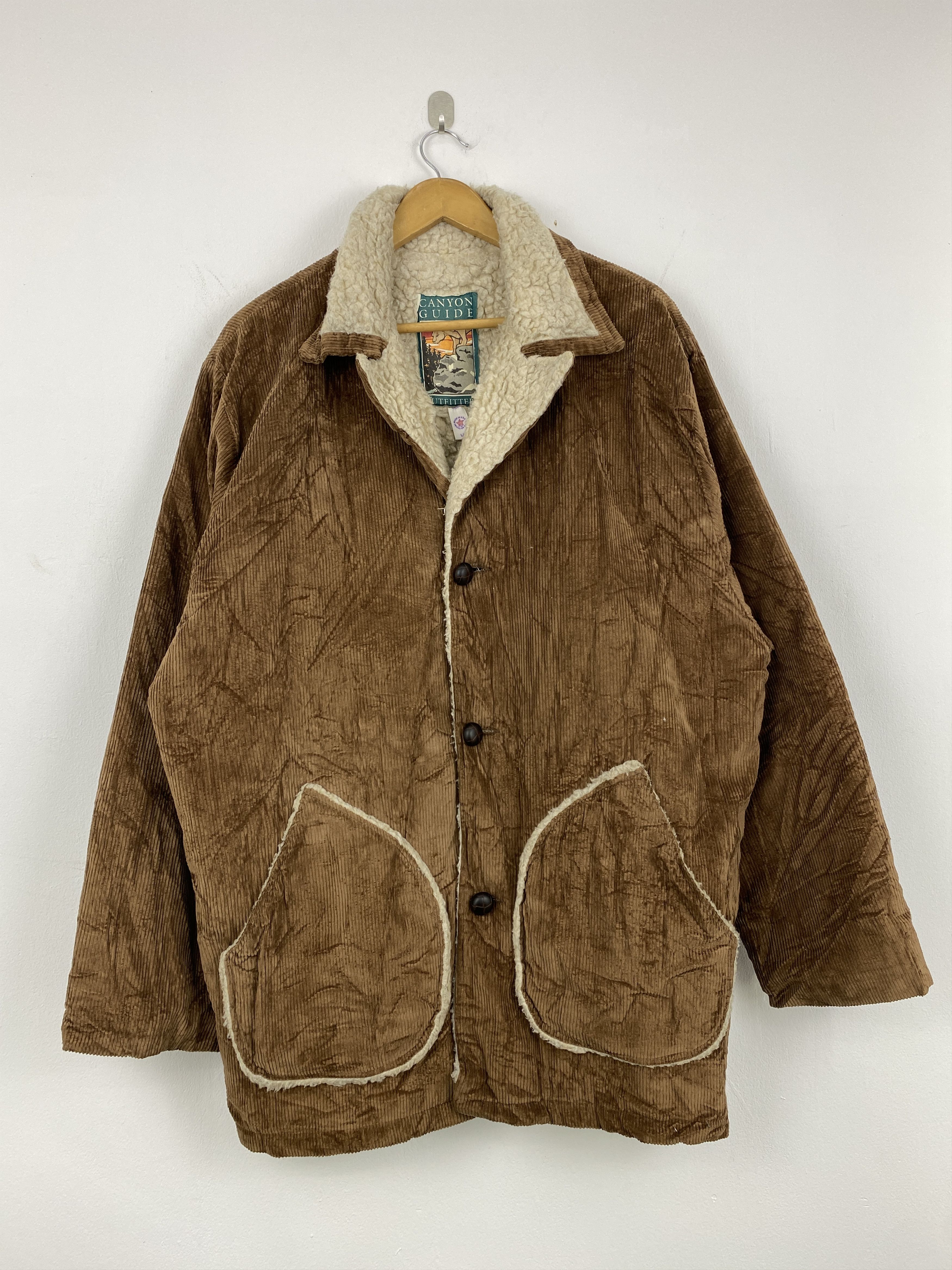 Vintage Vintage 80s Canyon Guide Corduroy Sherpa jacket J2033 Size US L / EU 52-54 / 3 - 1 Thumbnail
