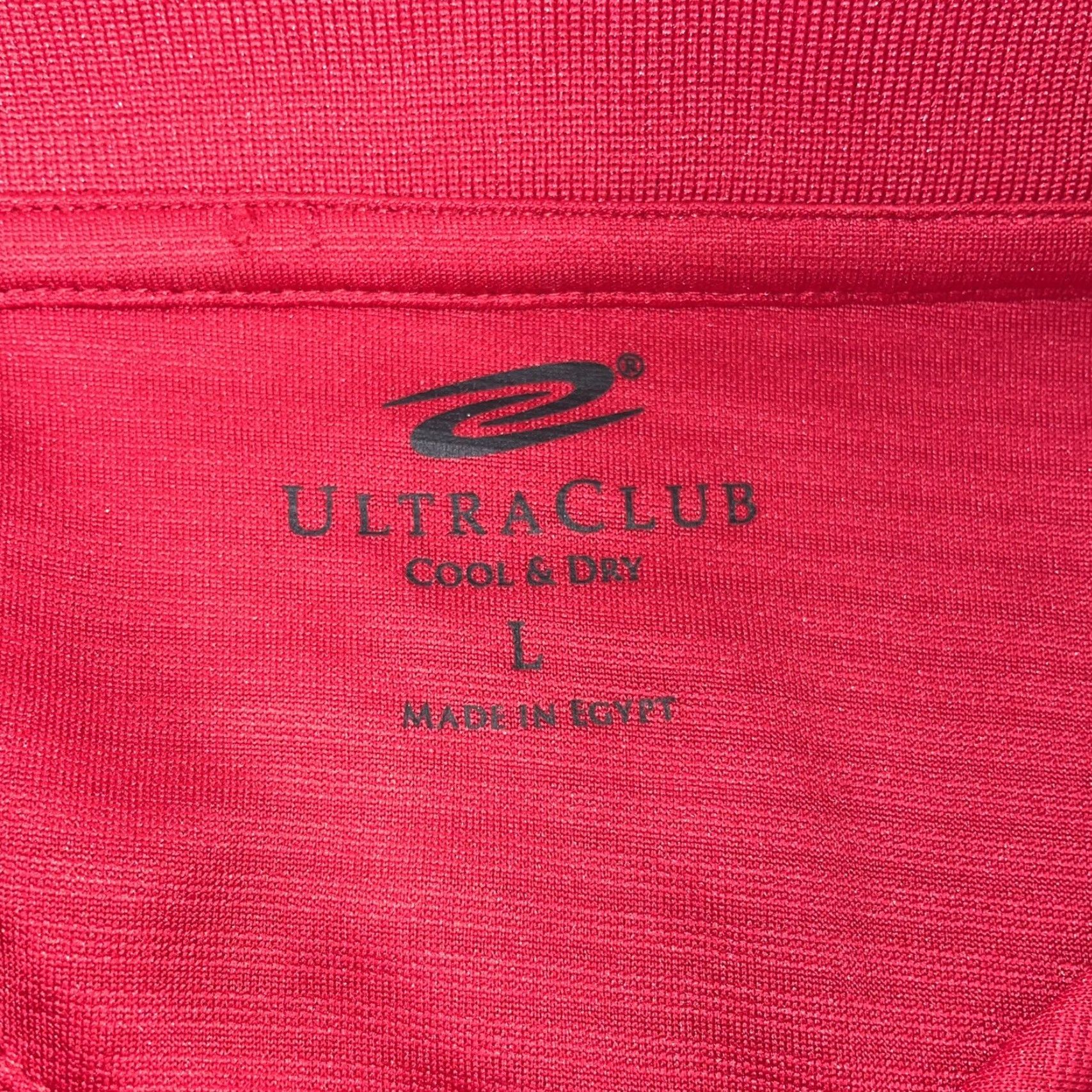 Vintage ULTRA CLUB RED POLO SHIRT NWT SIZE Large Polo Men Golf 25th Anniversary Logo Short Sleeve Casual Size US L / EU 52-54 / 3 - 7 Thumbnail