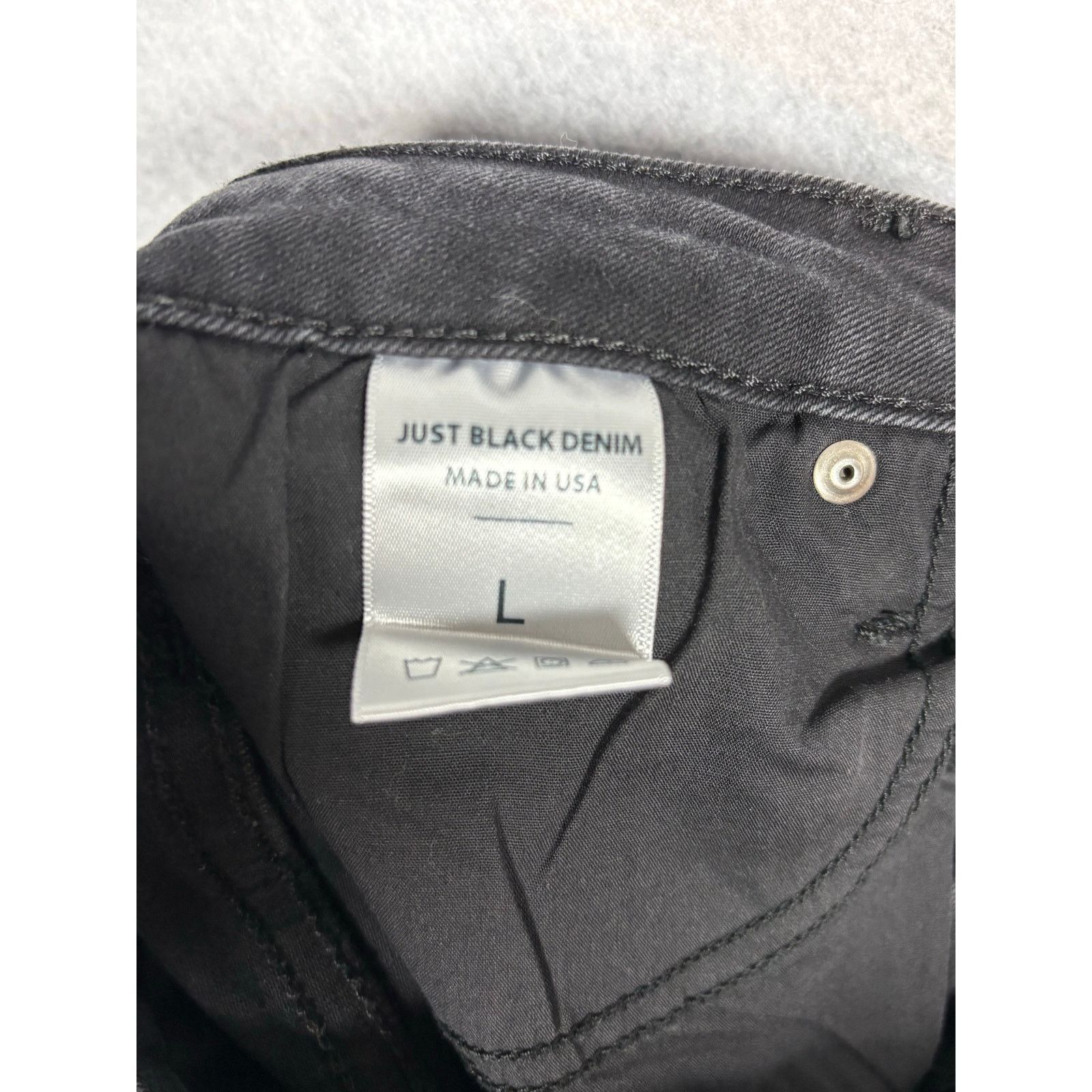 Other Black Distressed Denim Mini Skirt Frayed Edgy Size L 0541 Size 26" / US 2 / IT 38 - 3 Thumbnail