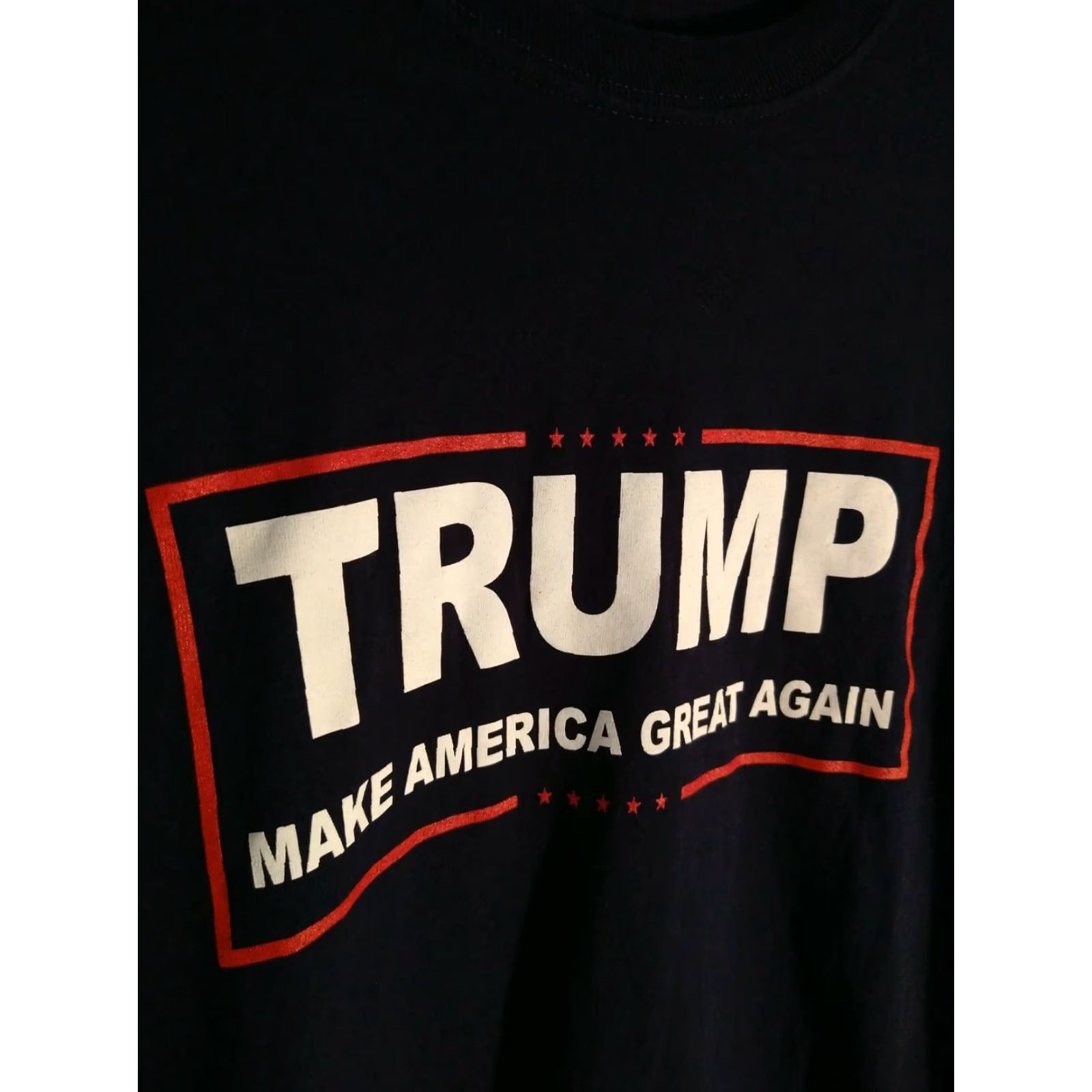 Gildan VINTAGE Trump Maga Make America Great Again Long Sleeve Tee Size M Blue Cotton T-Shirt Mens Size US M / EU 48-50 / 2 - 3 Thumbnail