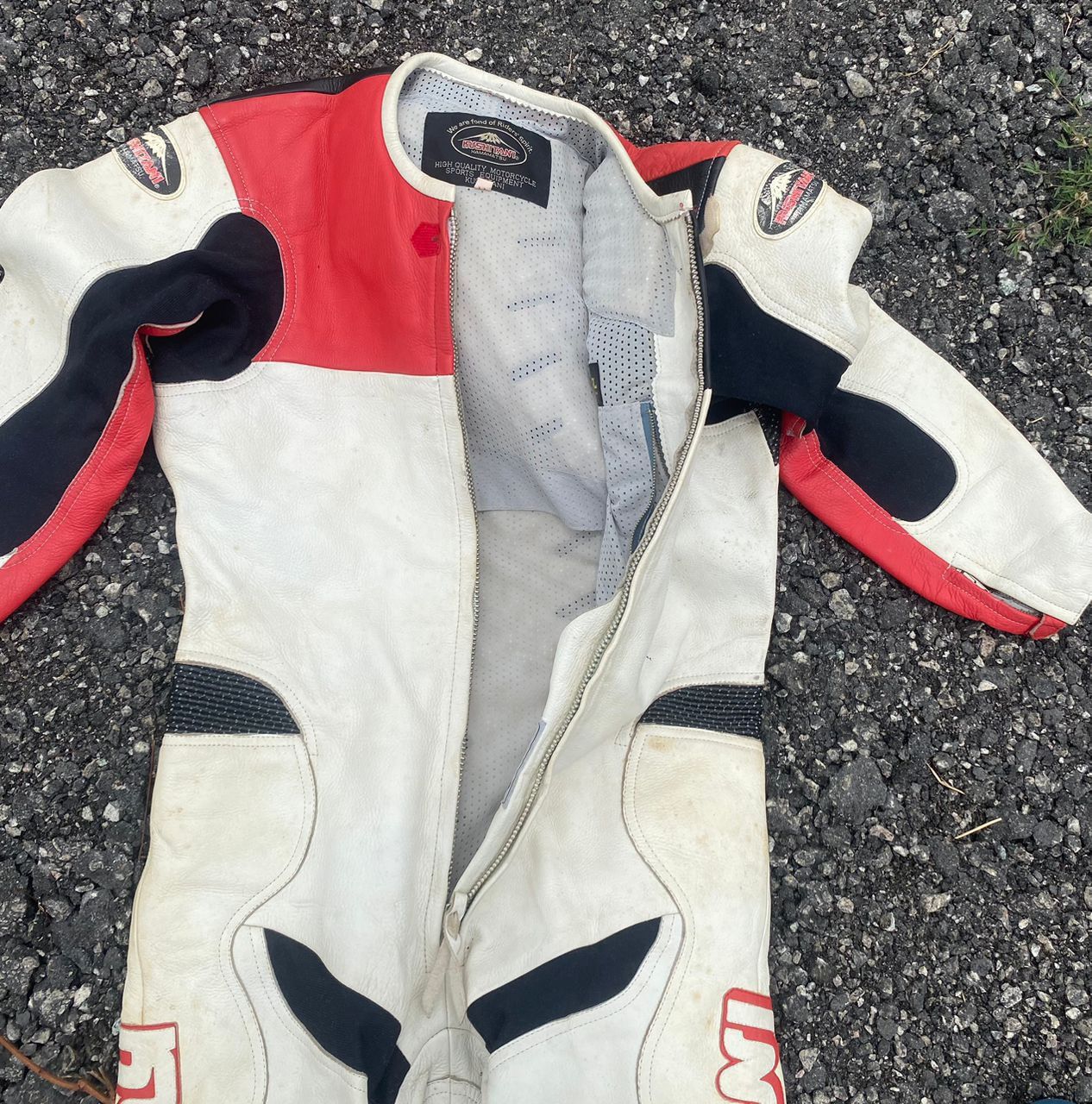 Japanese Brand × Sports Specialties × Vintage Vintage Kushitani leather coverall racing bike Size US 34 / EU 50 - 11 Thumbnail