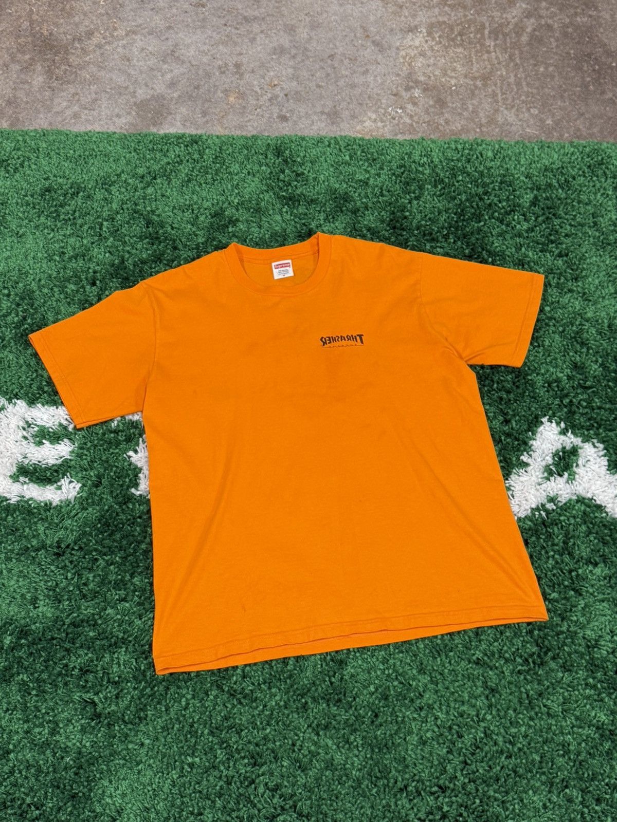 Supreme × Thrasher Supreme x Thrasher Cross Logo Tee Orange Medium M FW24 Size US M / EU 48-50 / 2 - 3 Thumbnail