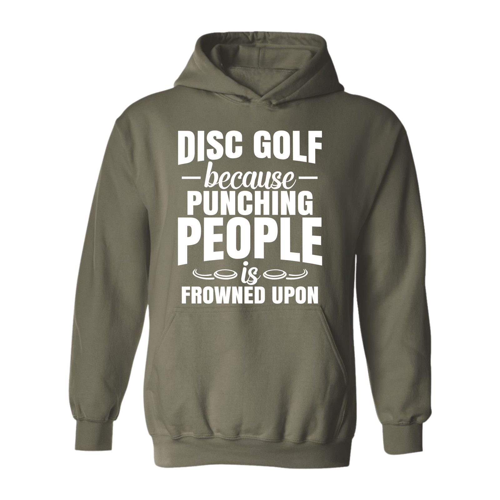 Gildan Disc Golf Hoodie Punching People Frowned Upon Sweatshirt Size US L / EU 52-54 / 3 - 5 Thumbnail