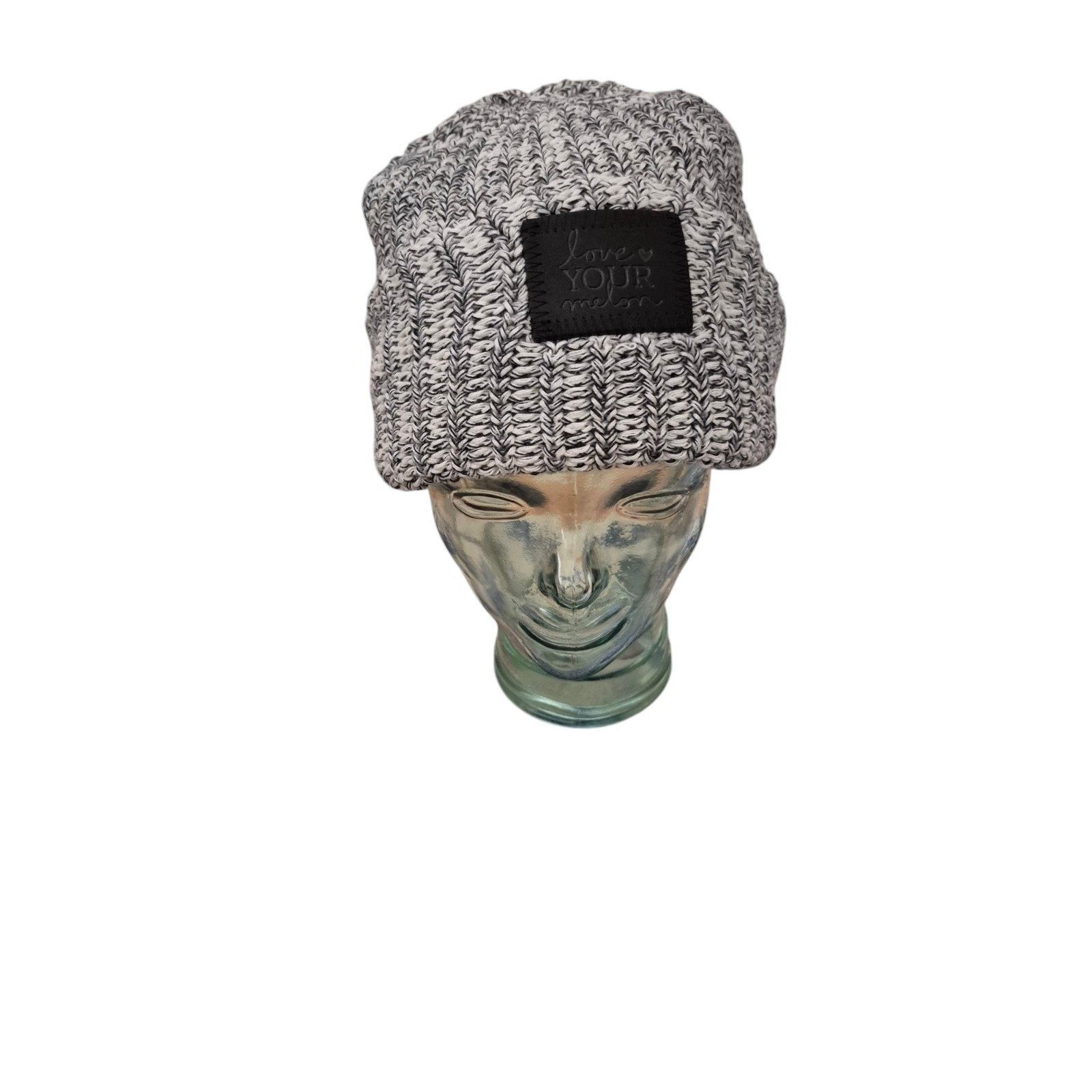 Other Love Your Melon Unisex Beanie Black Speckled Cuffed Beanie H Size ONE SIZE - 2 Thumbnail