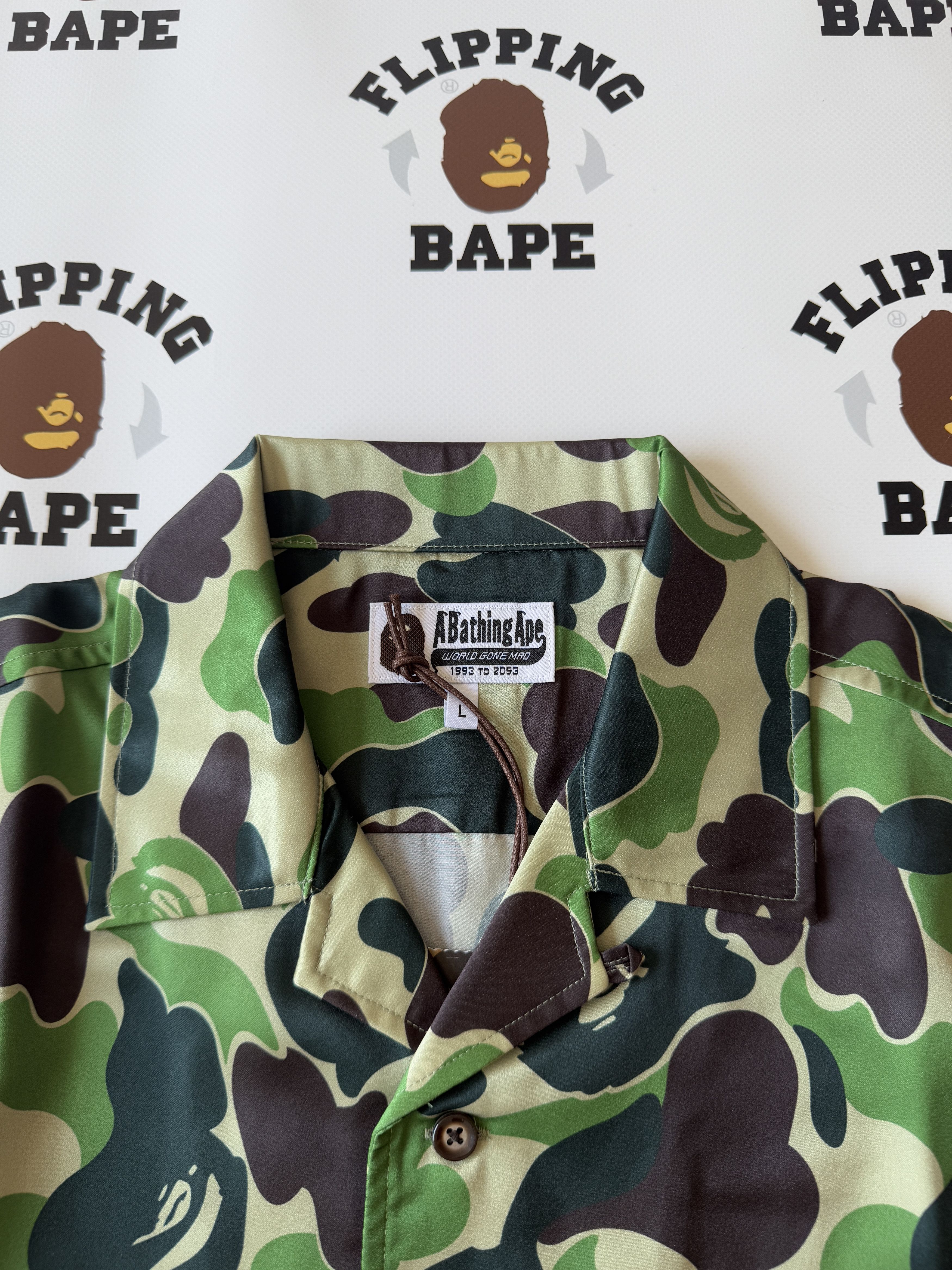 Bape BAPE ABC CAMO OPEN COLLAR SS SHIRTS (SS25) Size US L / EU 52-54 / 3 - 4 Thumbnail
