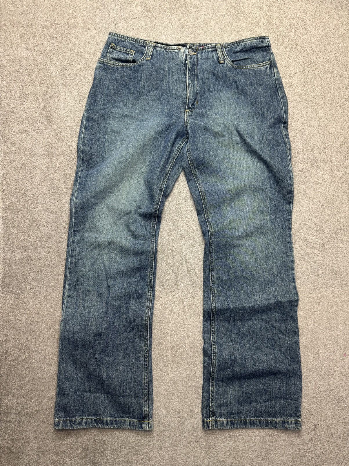 If Six Was Nine × Japanese Brand × Le Grande Bleu (L.G.B.) Jackpot Y2K Crazy Jeans Washed Denim LGB ifsixwasnine vibe Size US 32 / EU 48 - 2 Thumbnail