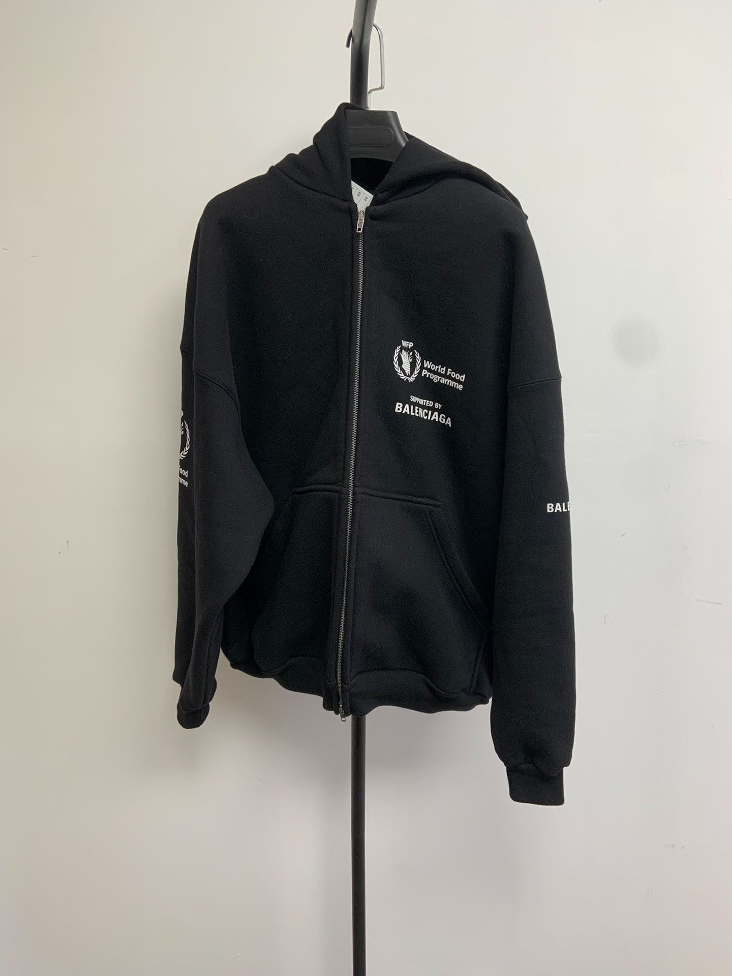 Balenciaga Balenciaga Faded Fleece Zip Hooded Sweatshirt Size US S / EU 44-46 / 1 - 1 Thumbnail